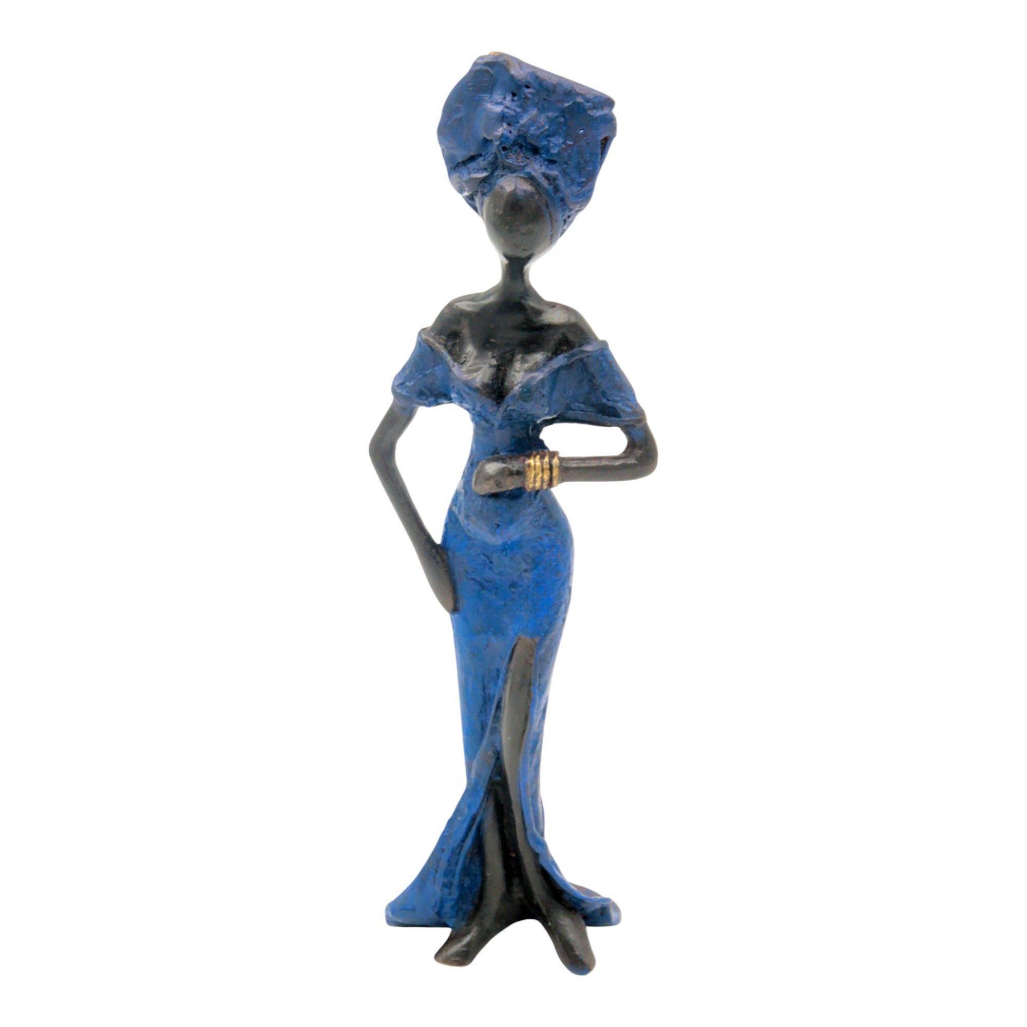 Bronze 25 cm bleu n°21 