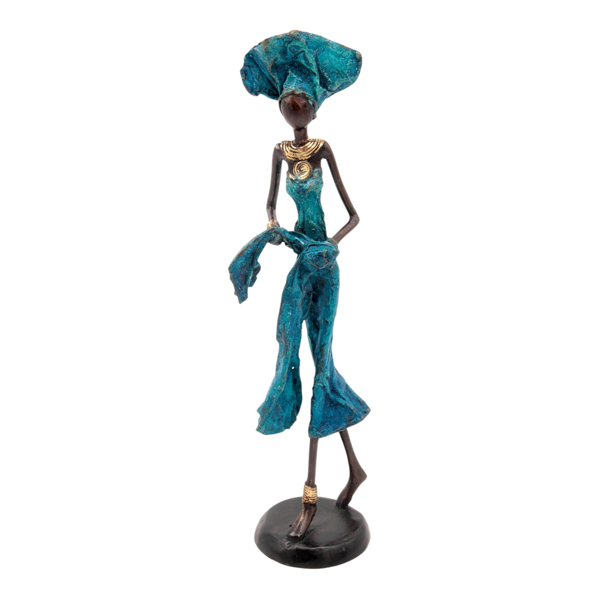Bronze 35 cm bleu n°22 