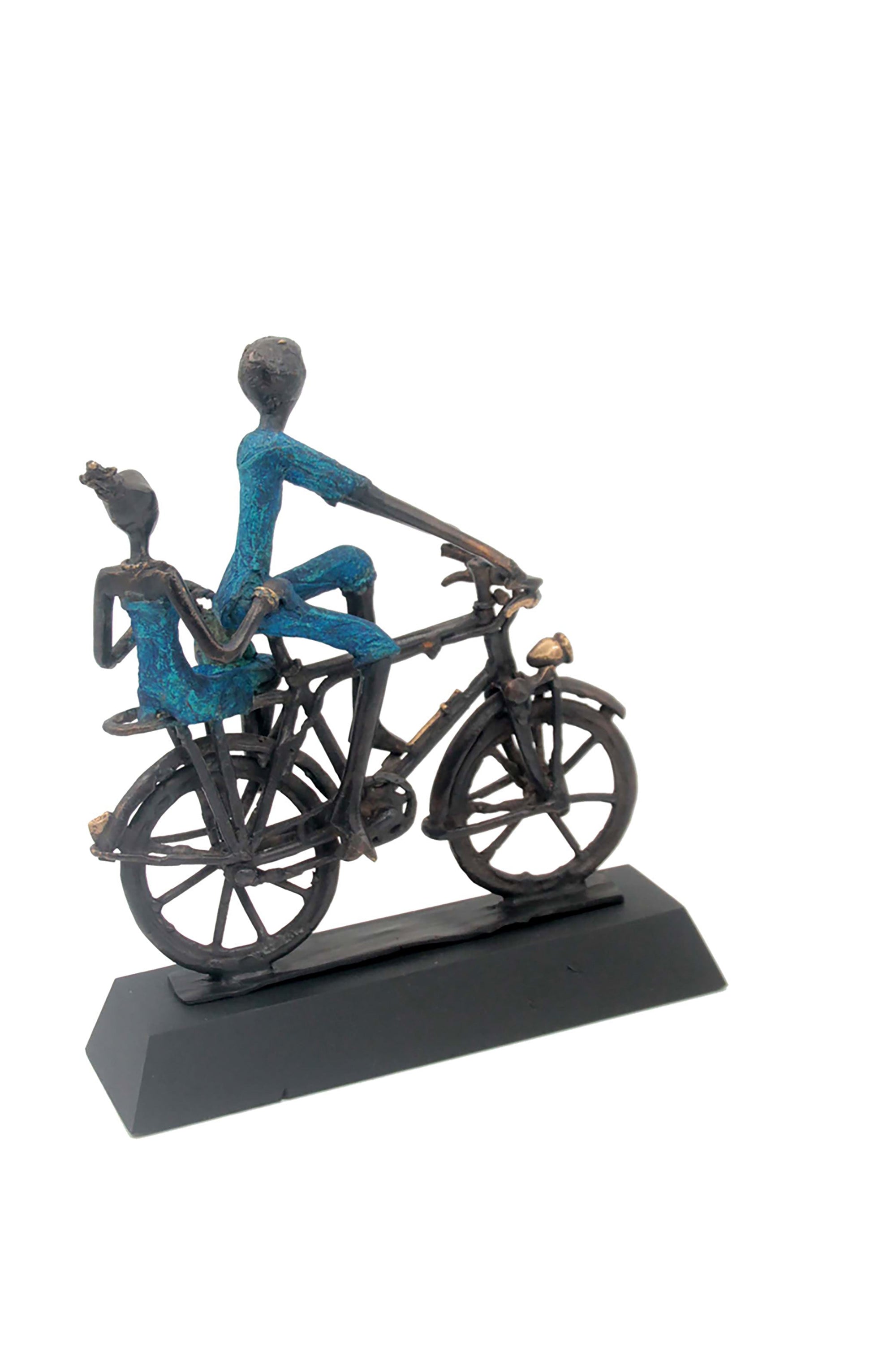 Couple à vélo n°1 Bronzes d&#39;Afrique