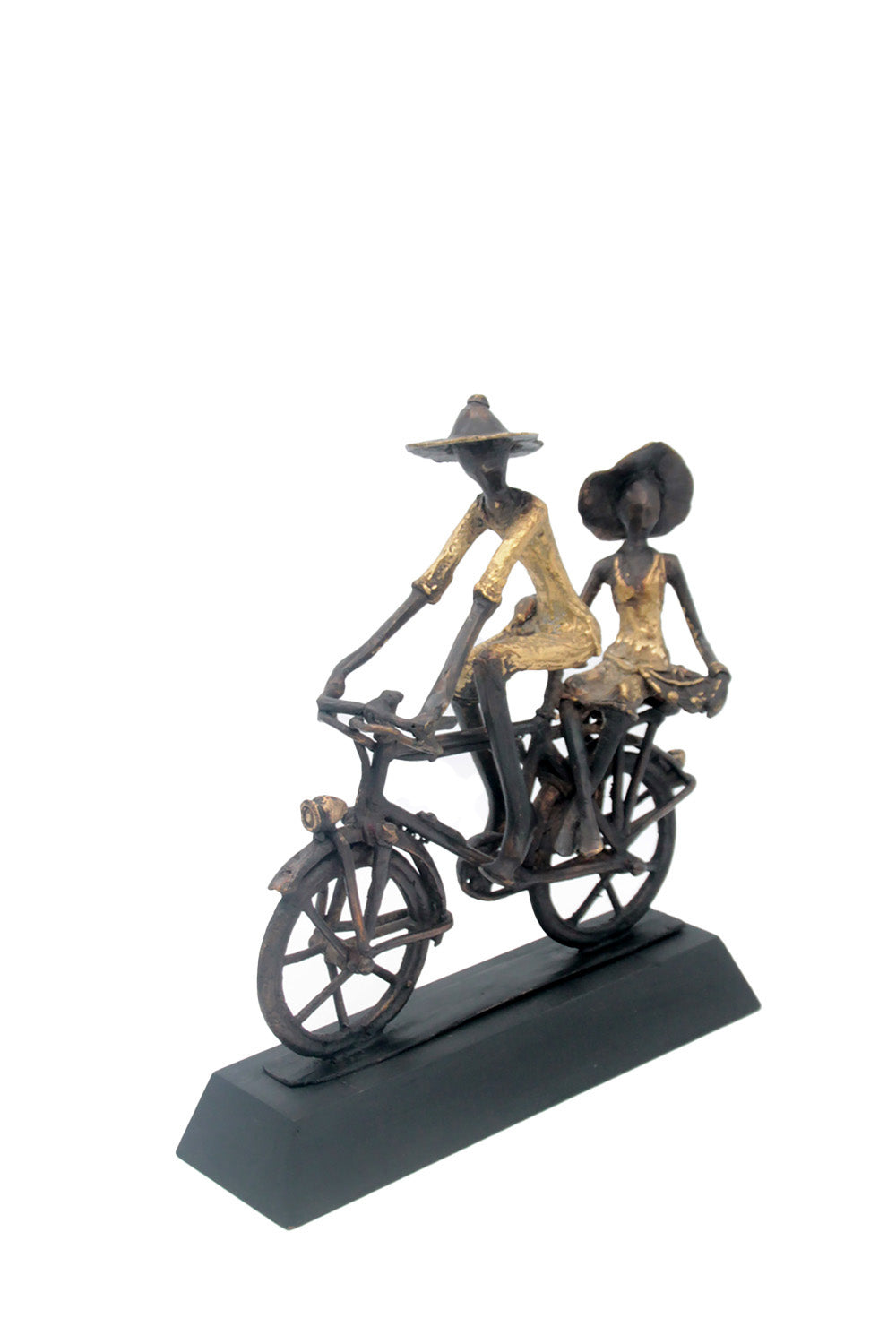 Couple à vélo n°2 Bronzes d&#39;Afrique
