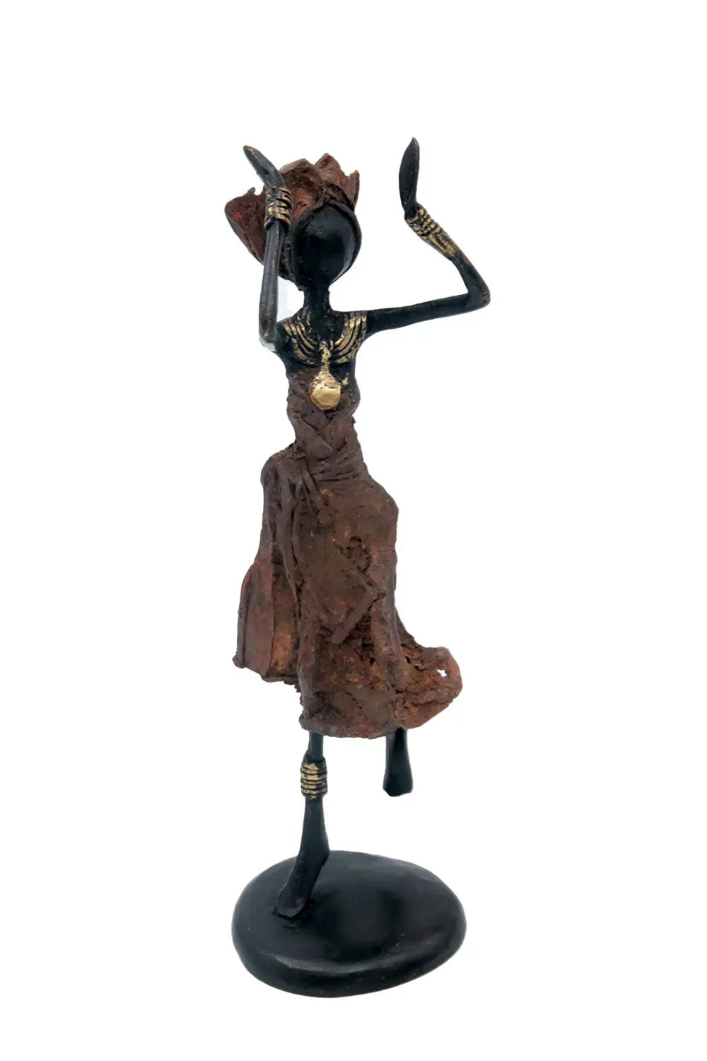 Bronze 25 cm marron n°1 Bronzes d&#39;Afrique