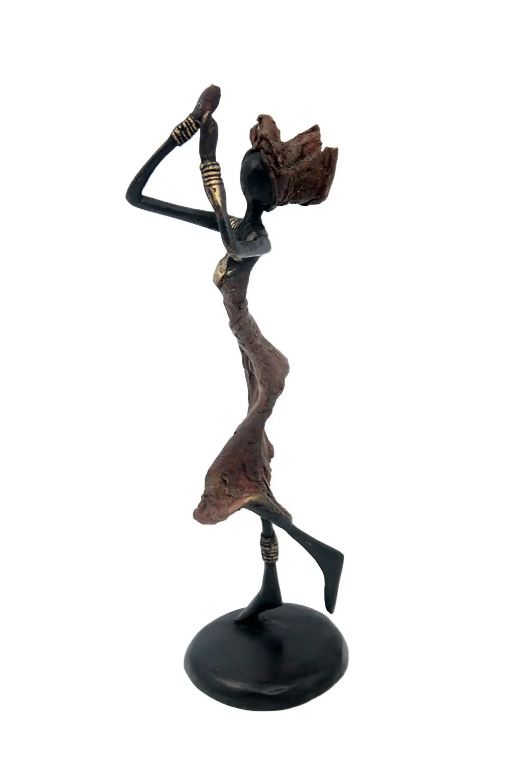 Bronze 25 cm marron n°1 Bronzes d&#39;Afrique