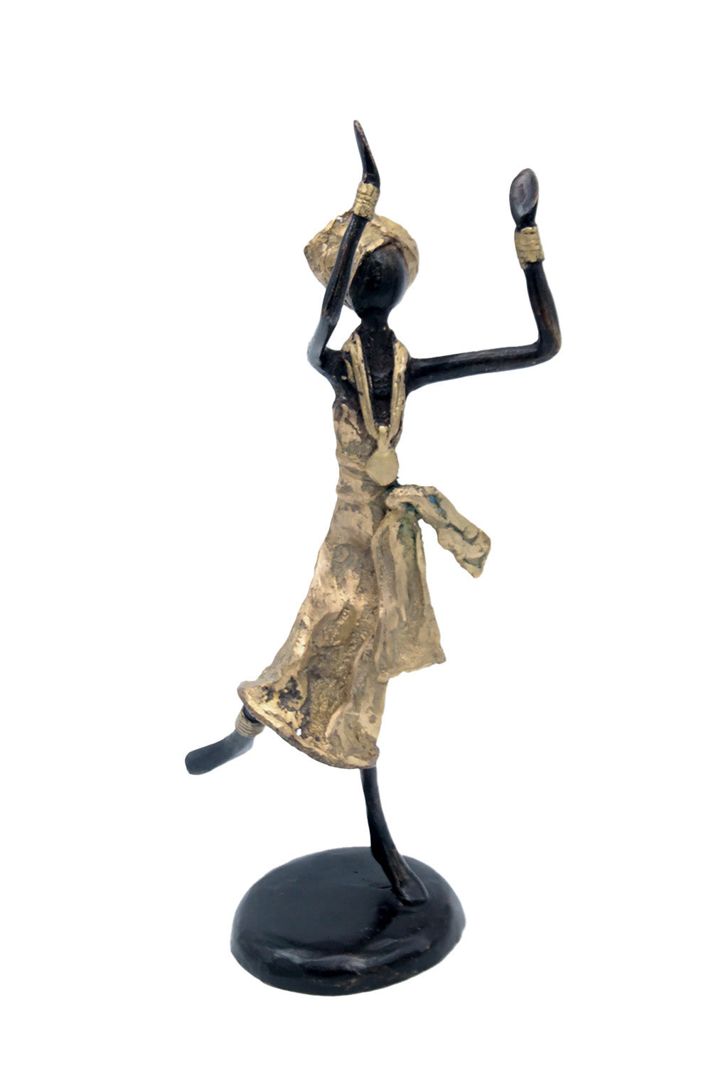 Bronze 25 cm doré n°15 Bronzes d&#39;Afrique