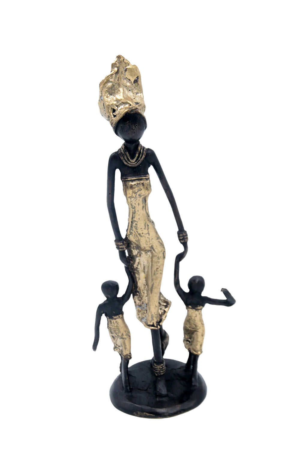 Bronze 25 cm doré n°18 Bronzes d&#39;Afrique