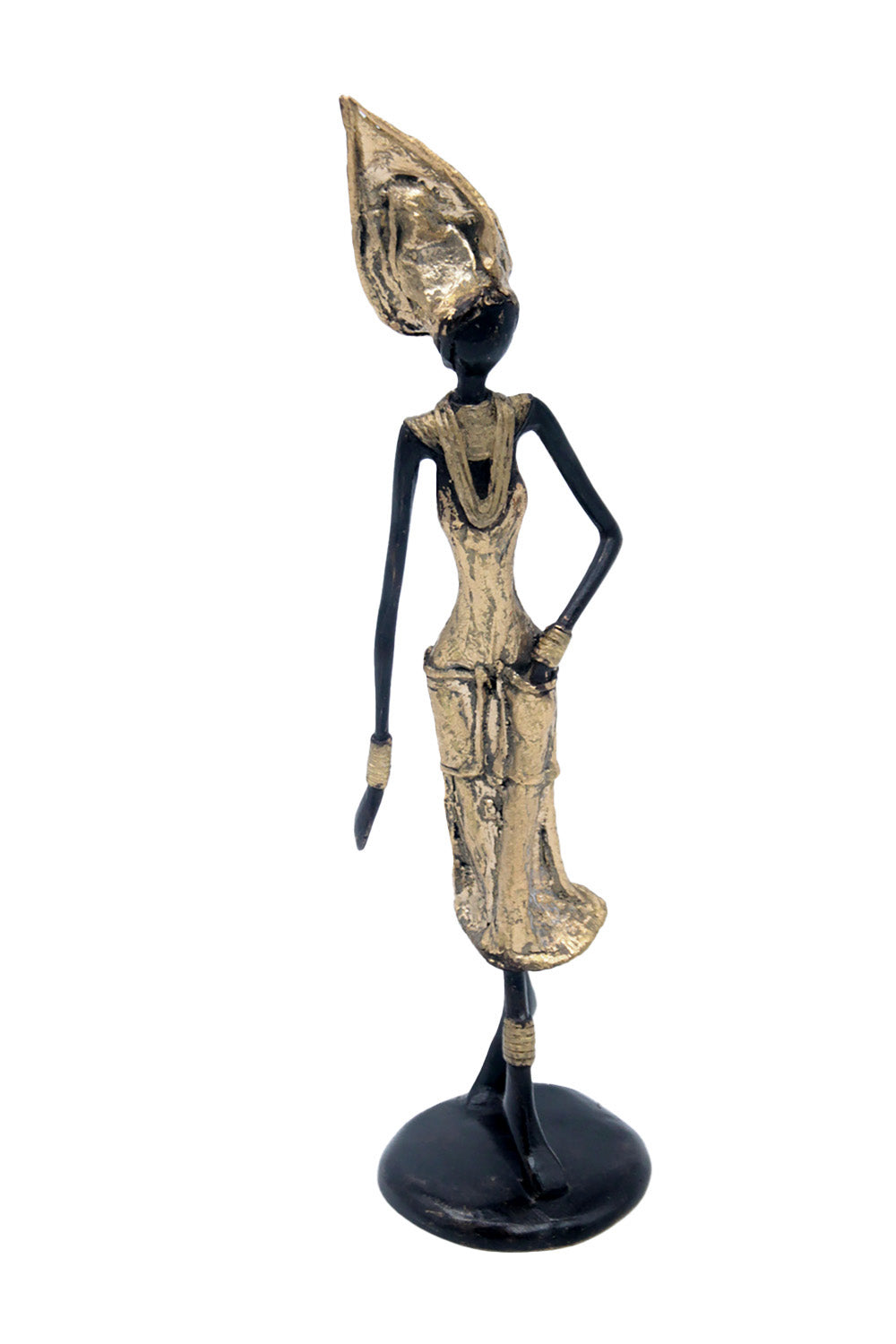 Bronze 25 cm doré n°29 Bronzes d&#39;Afrique