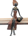 Bronze assis 35 cm marron n°4 Bronzes d'Afrique