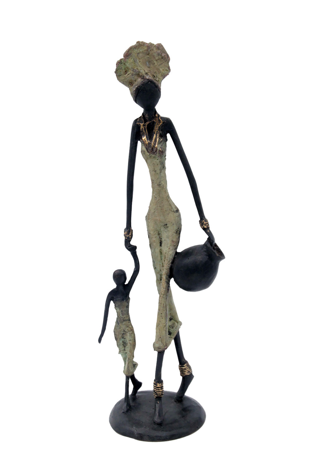 Bronze 35 cm vert n°17 Bronzes d&#39;Afrique