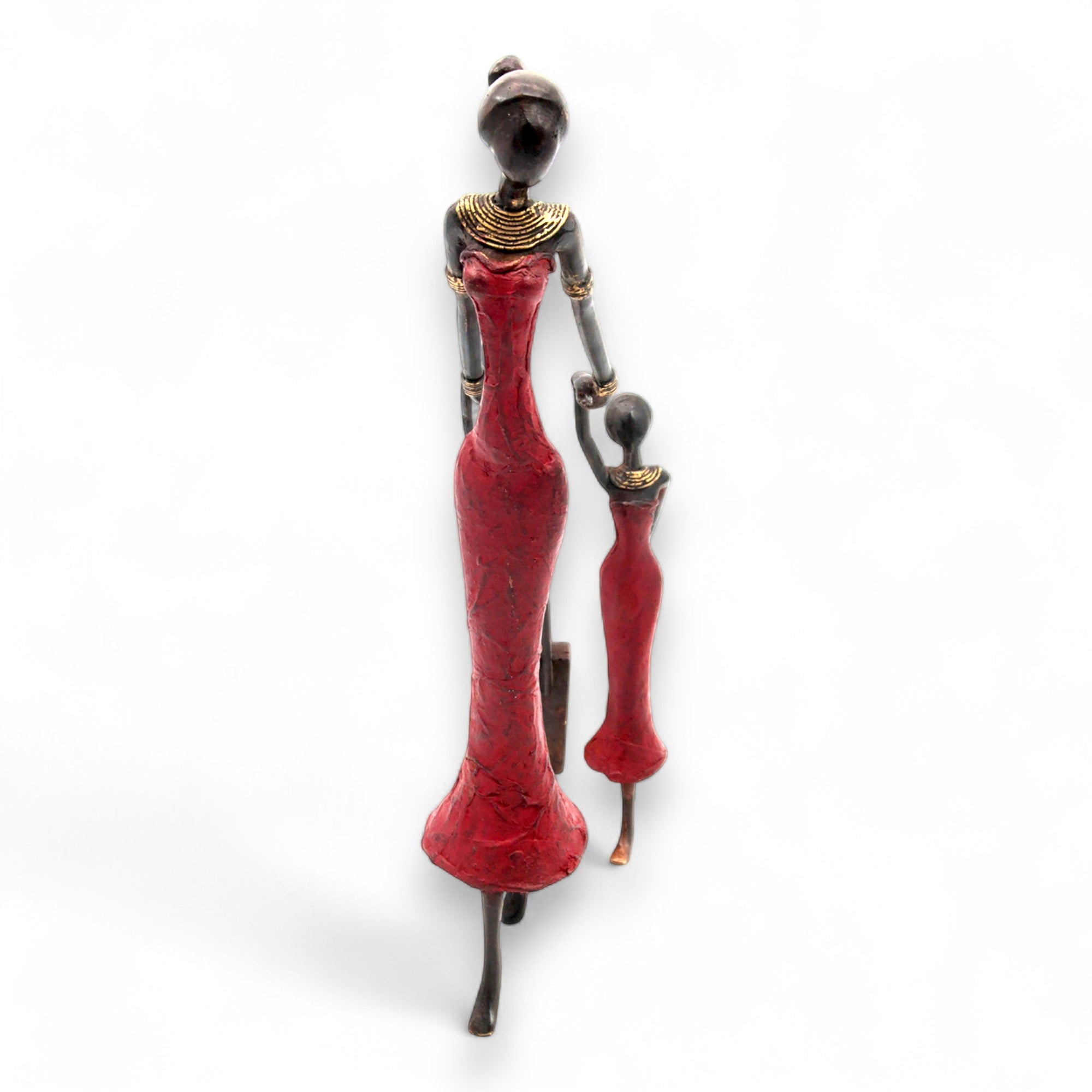 Bronze Mohamadi Dermé 40 cm rouge n°1 