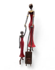 Bronze Mohamadi Dermé 40 cm rouge n°1 