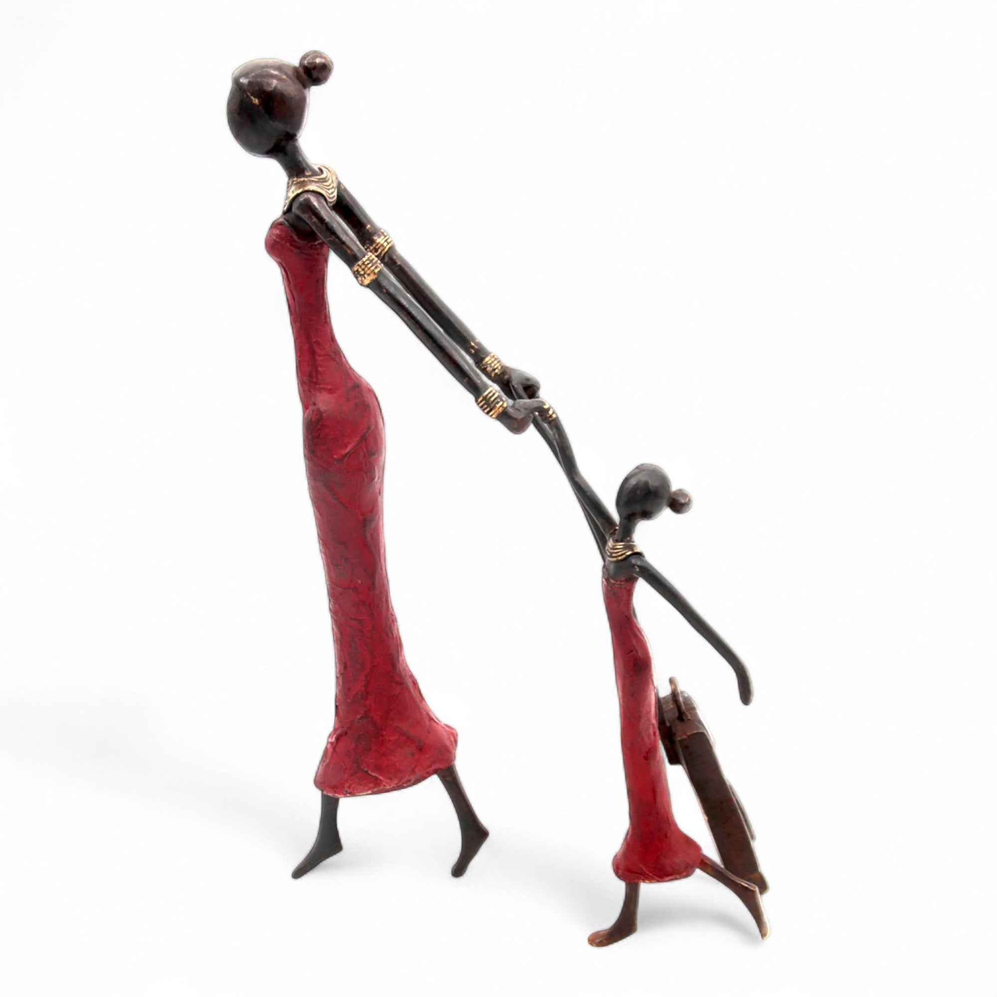 Bronze Mohamadi Dermé 40 cm rouge n°1 