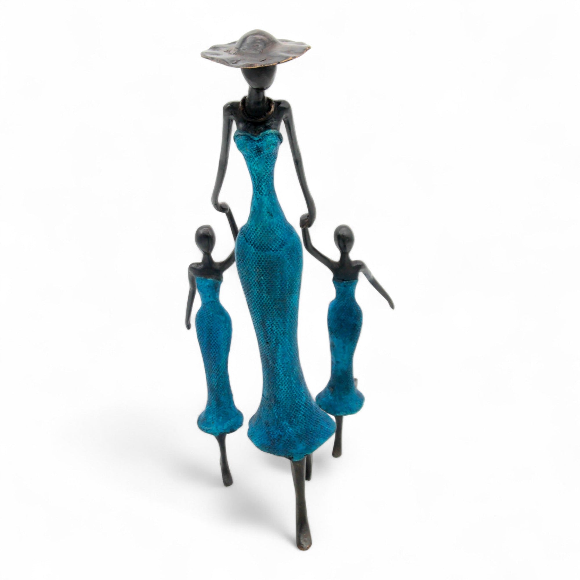 Bronze Mohamadi Dermé 40 cm bleu n°2 