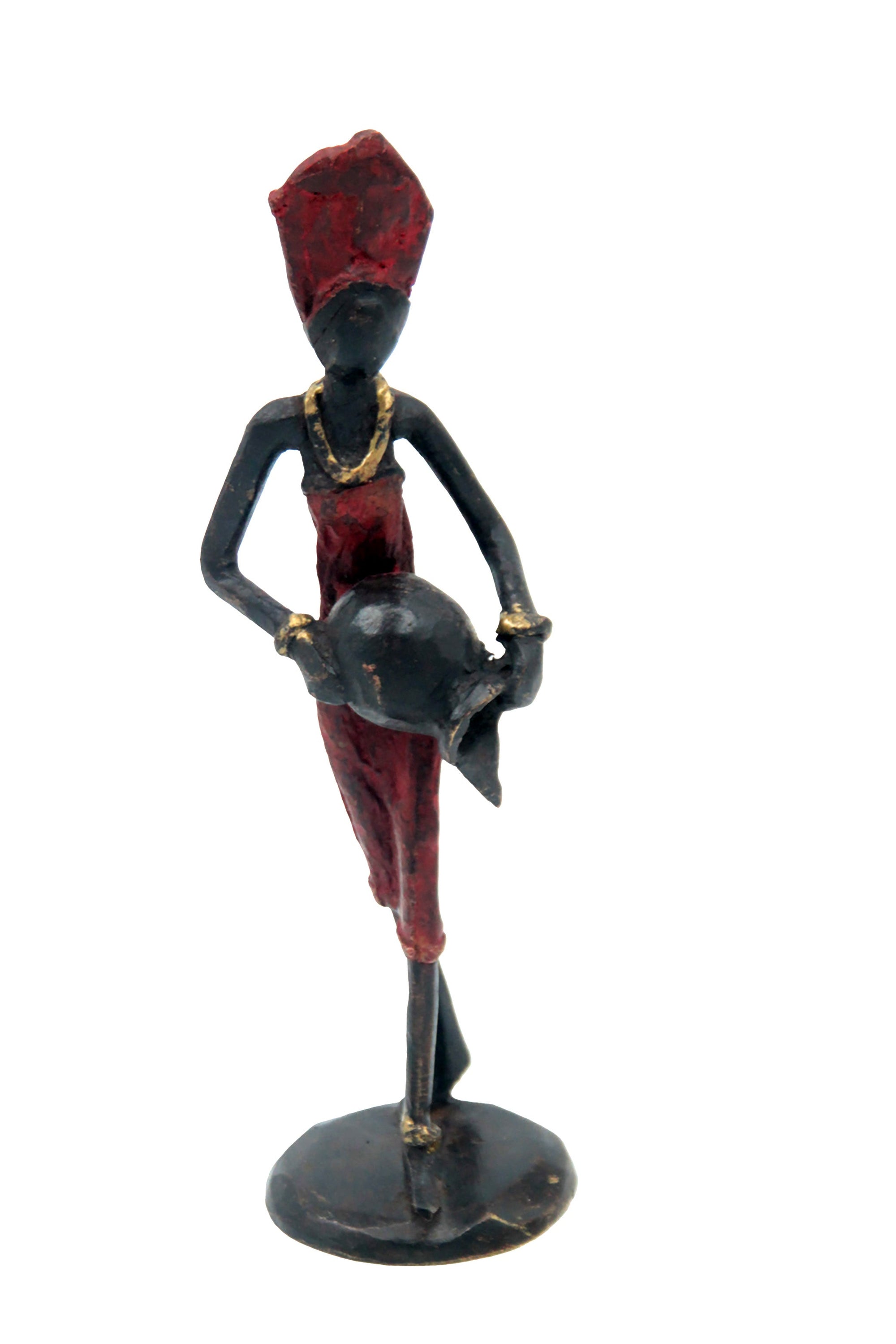 Bronze 15 cm rouge n°37 Bronzes d&#39;Afrique