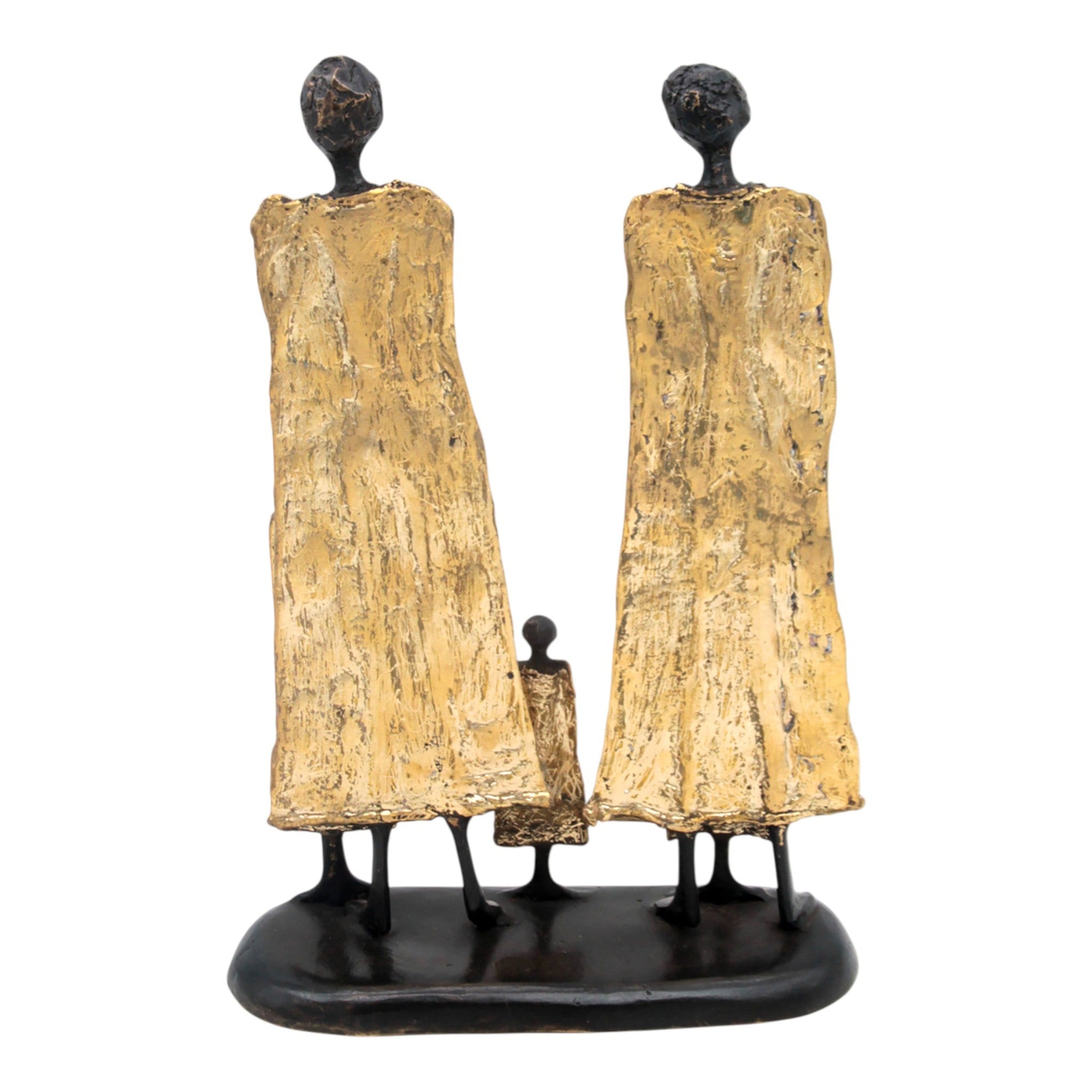 Famille 35 cm dorée n°1 