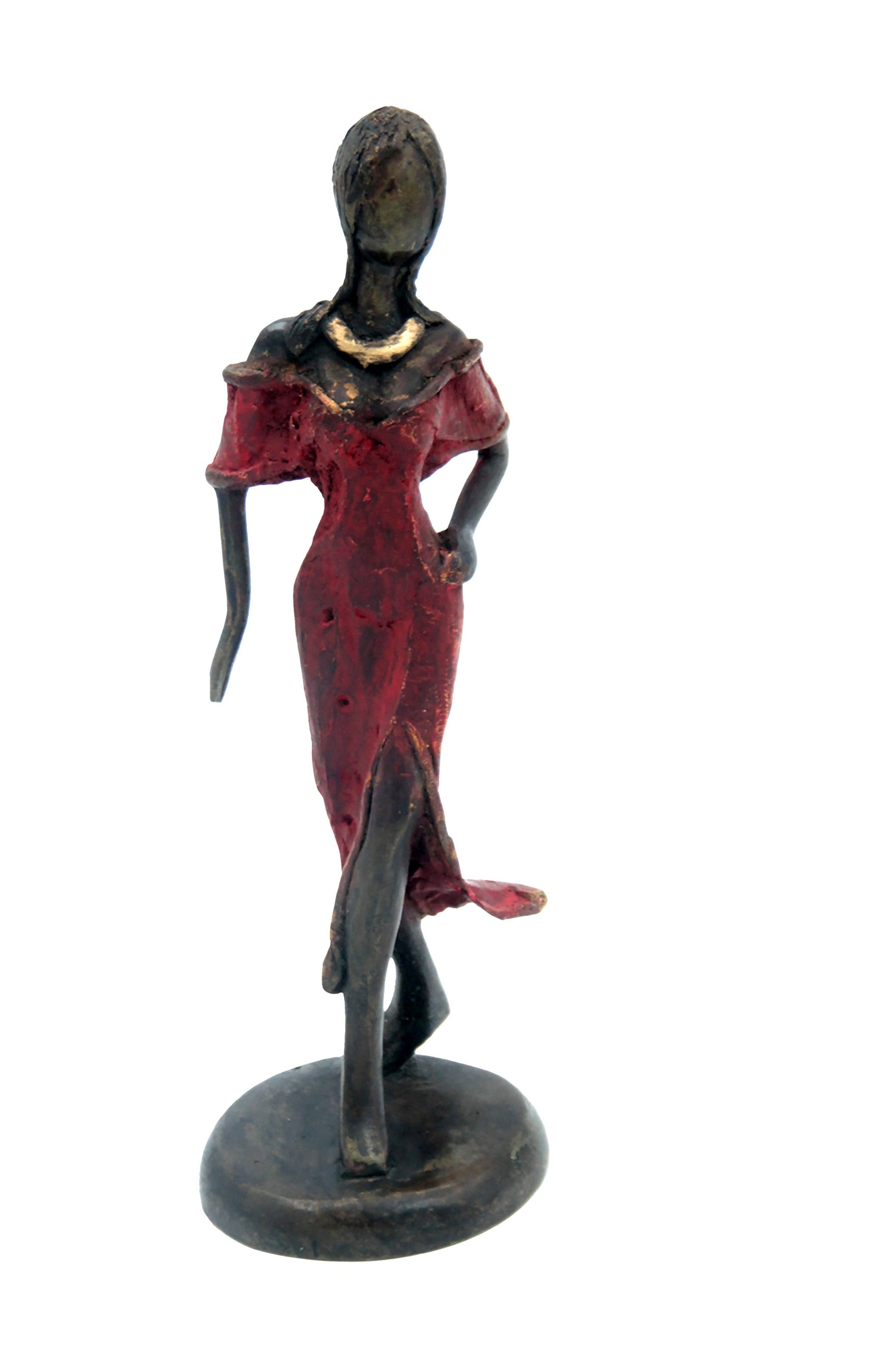 Bronze 20 cm rouge n°9 Bronzes d'Afrique