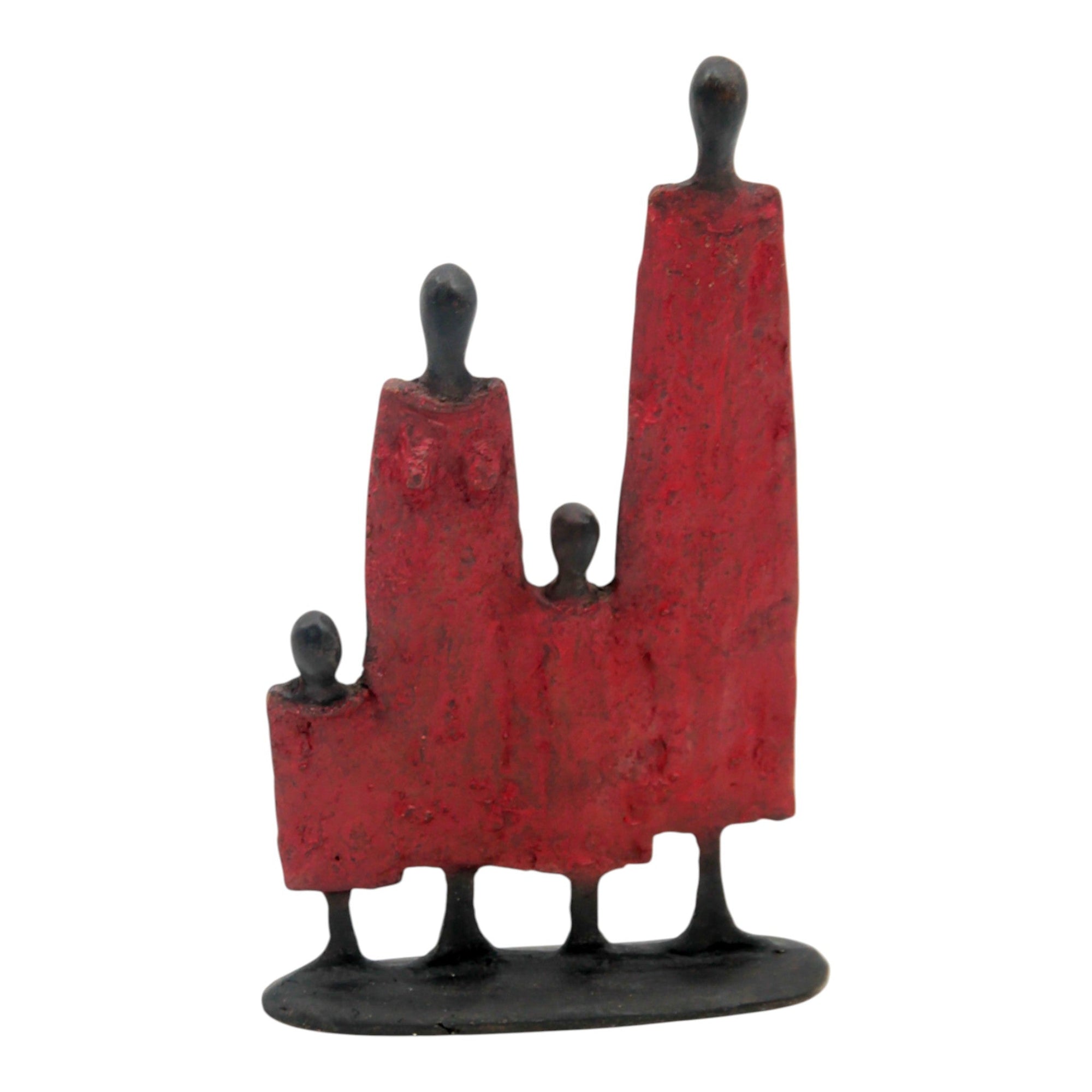 Famille 4 personnages rouge n°2 