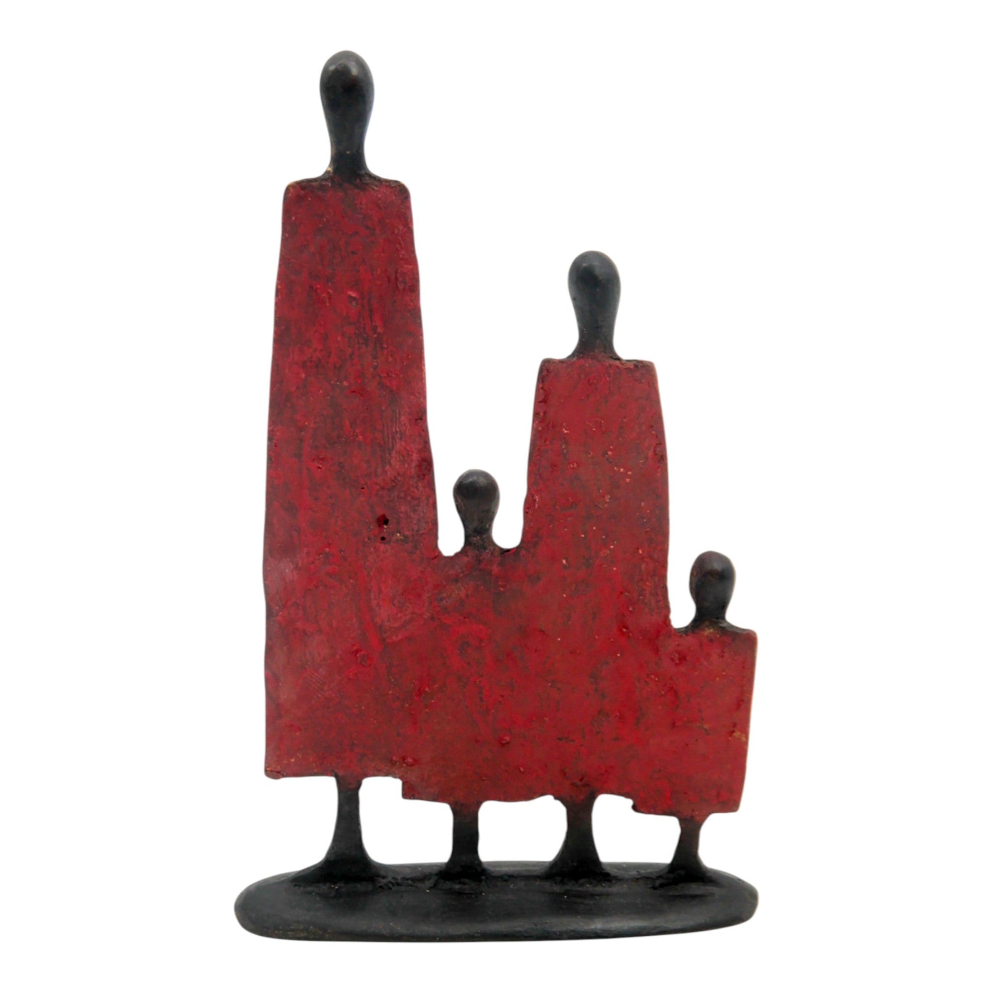 Famille 4 personnages rouge n°2 