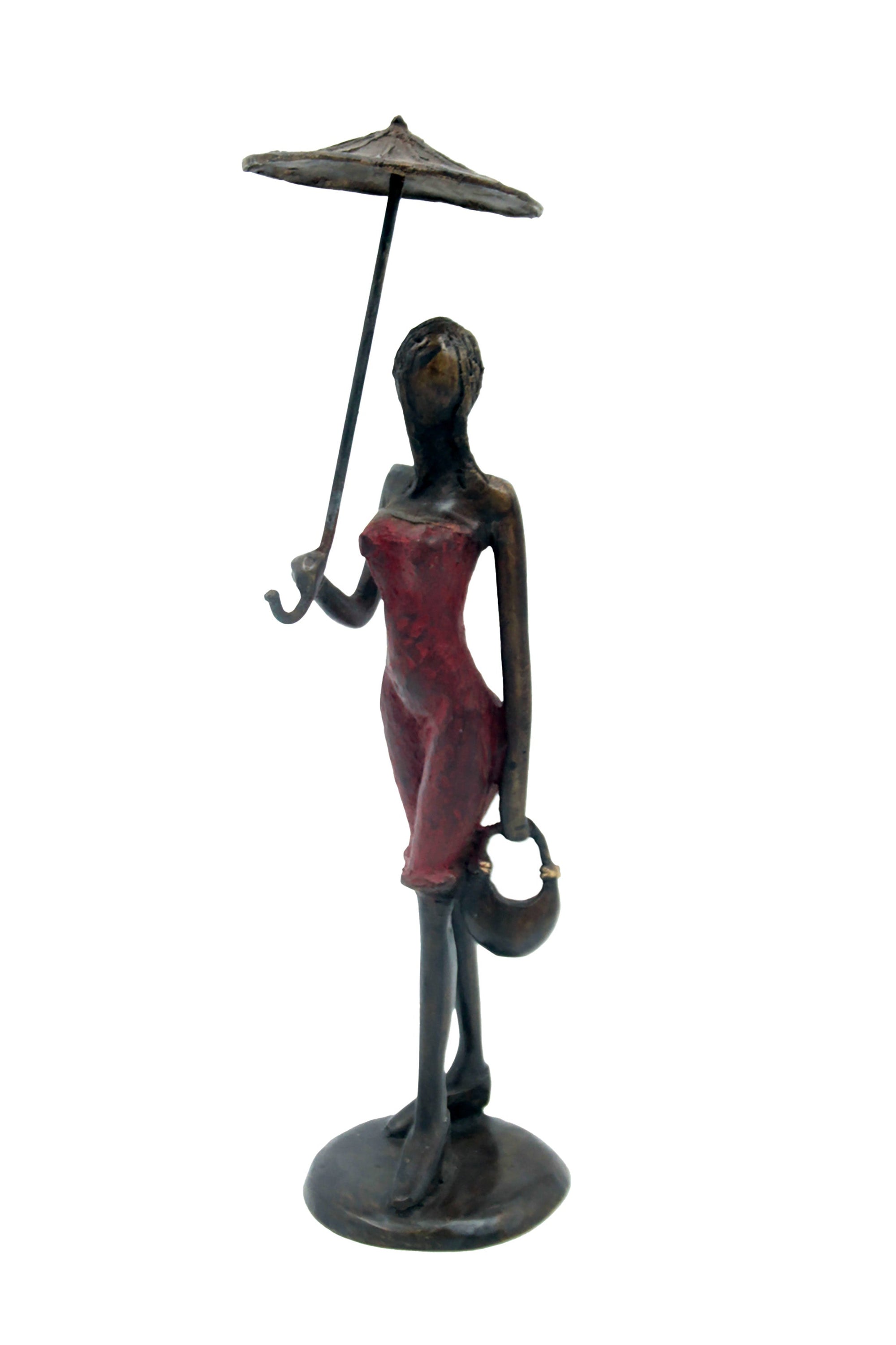 Bronze 30 cm rouge n°11 Bronzes d'Afrique