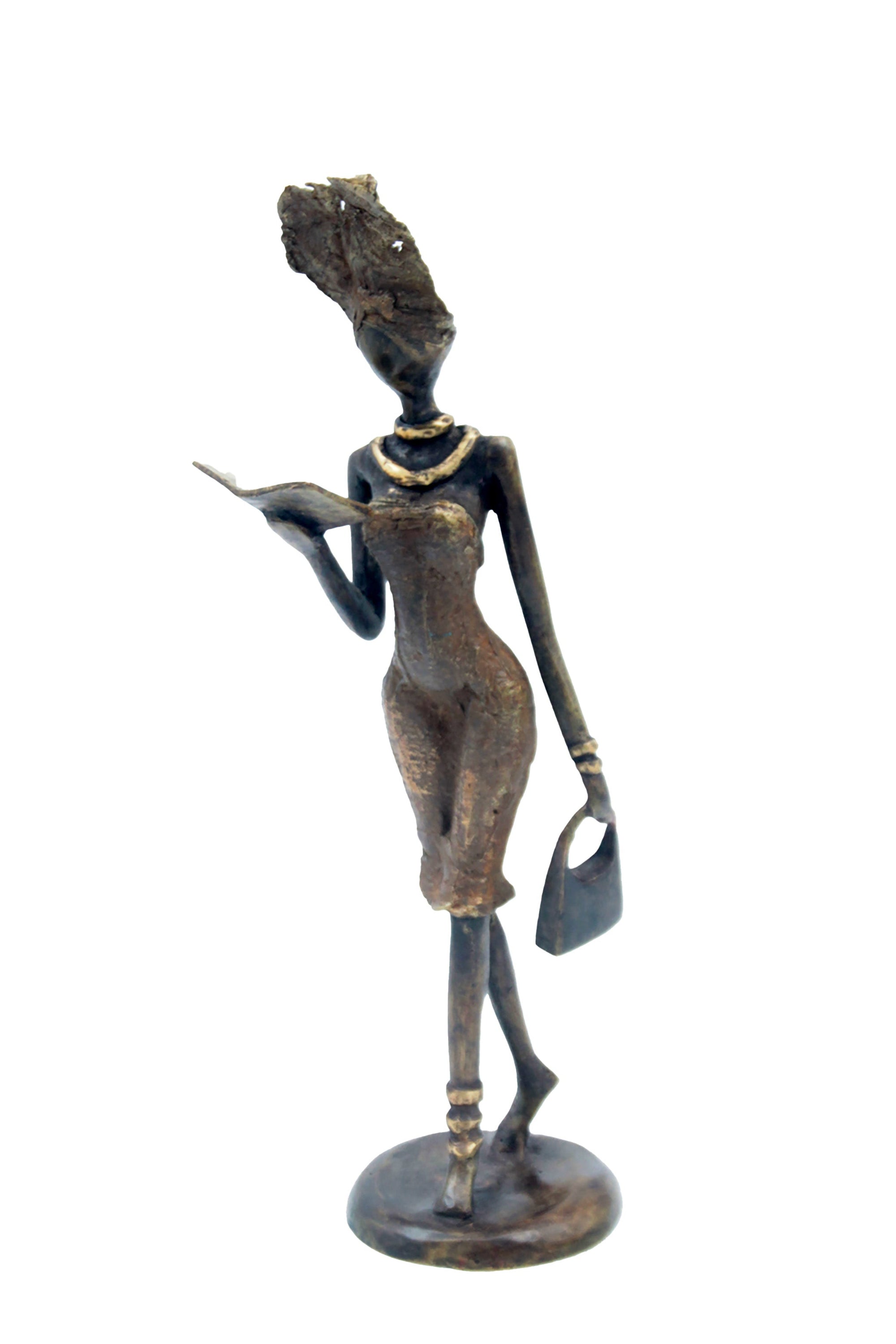 Bronze 30 cm marron n°8 Bronzes d'Afrique
