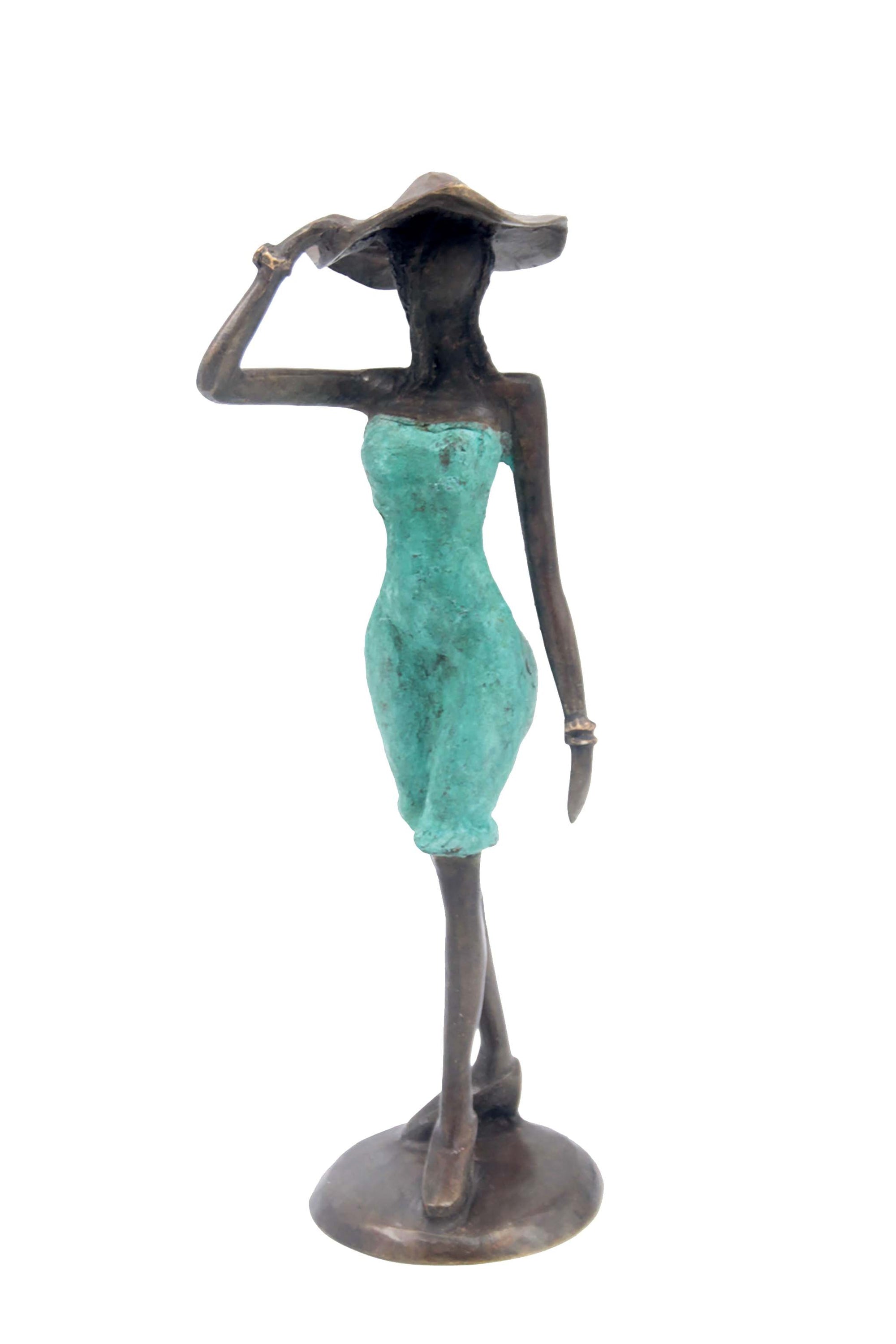 Bronze 30 cm turquoise n°9 Bronzes d'Afrique