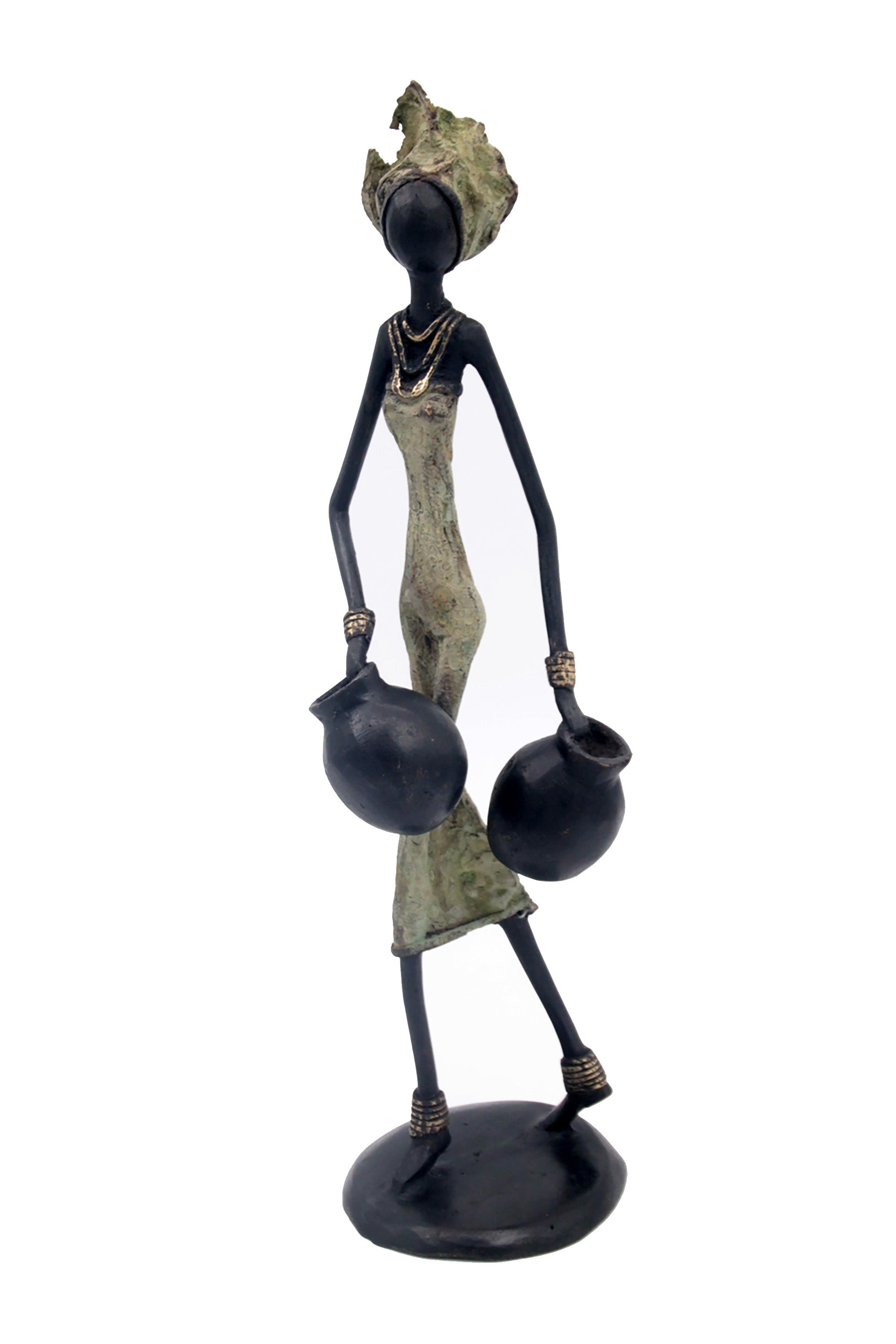 Bronze 35 cm vert n°16 Bronzes d&#39;Afrique