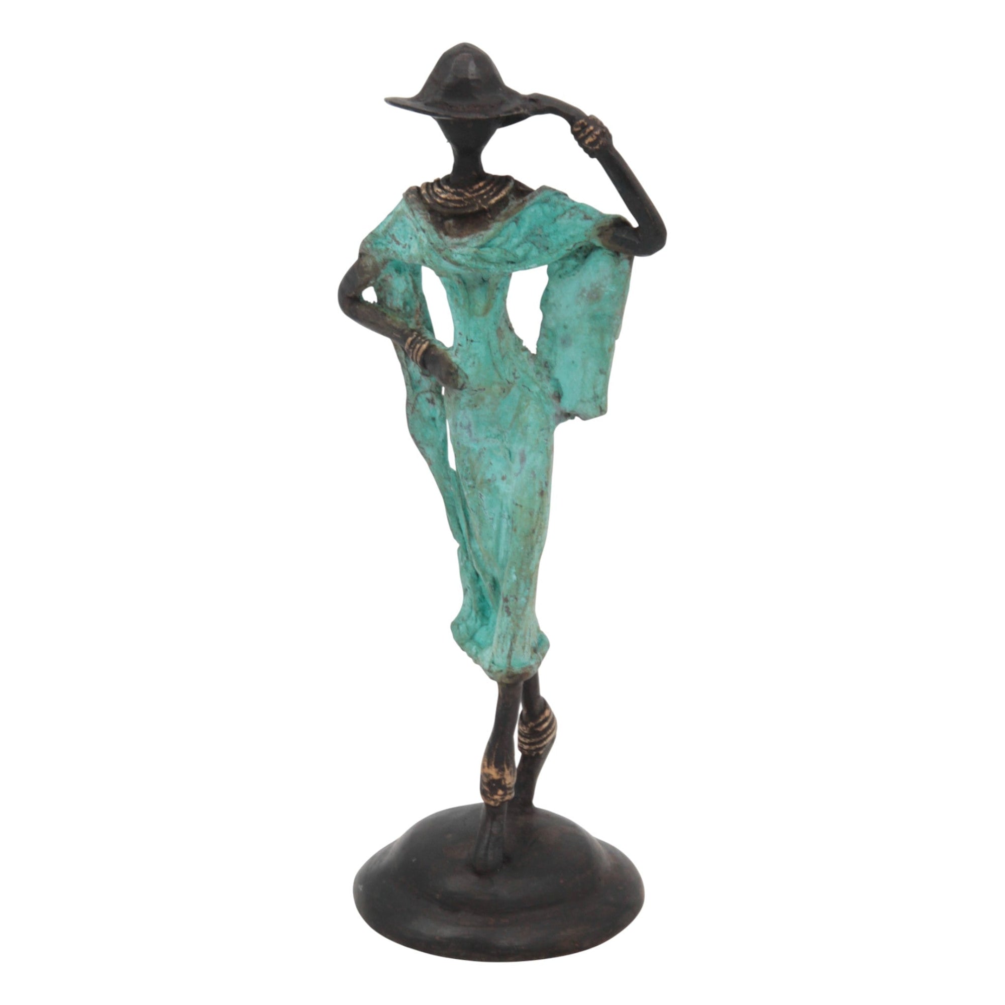 Bronze 20 cm turquoise n°15 