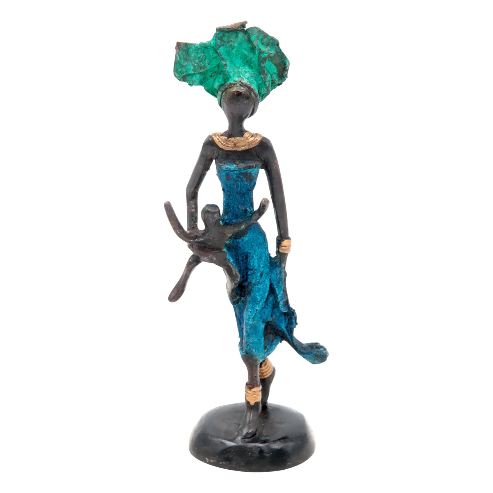 Bronze 15 cm bleu n°44 