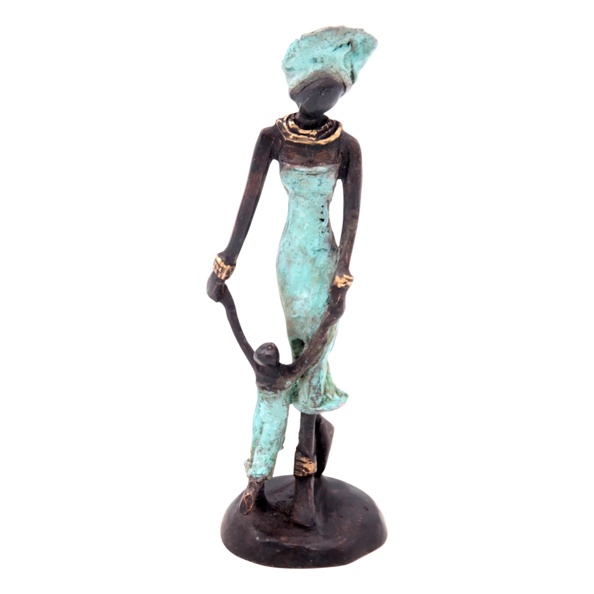 Bronze 15 cm turquoise n°6 