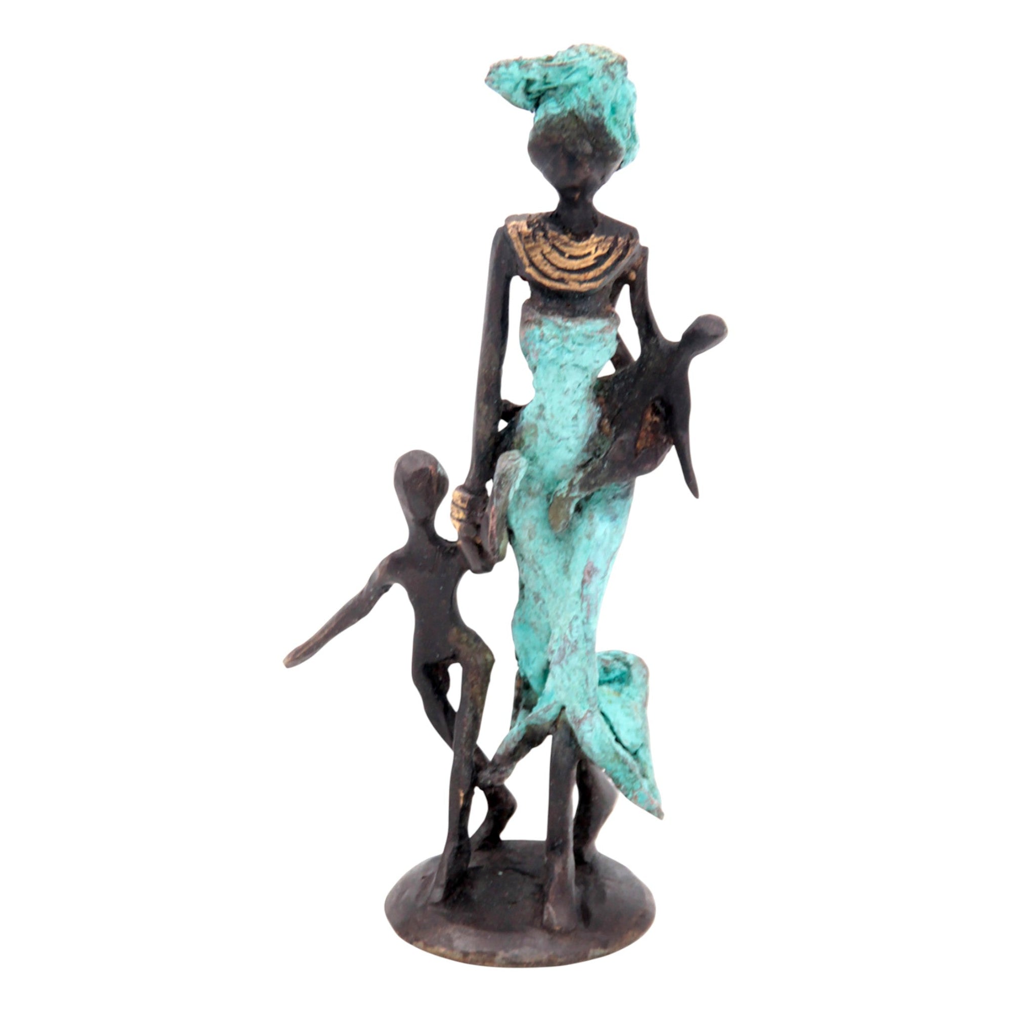 Bronze 15 cm turquoise n°12 