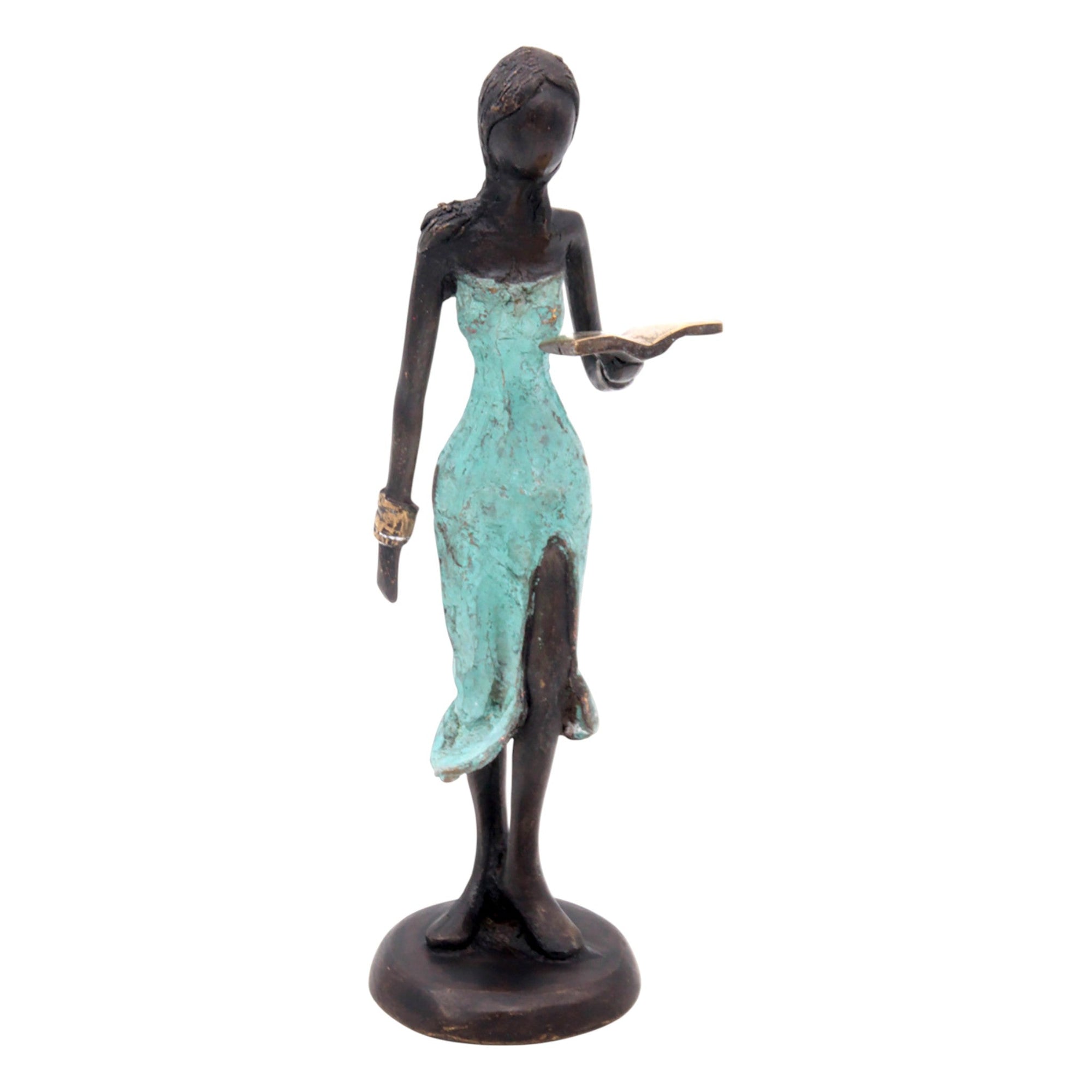 Bronze 25 cm turquoise n°8 