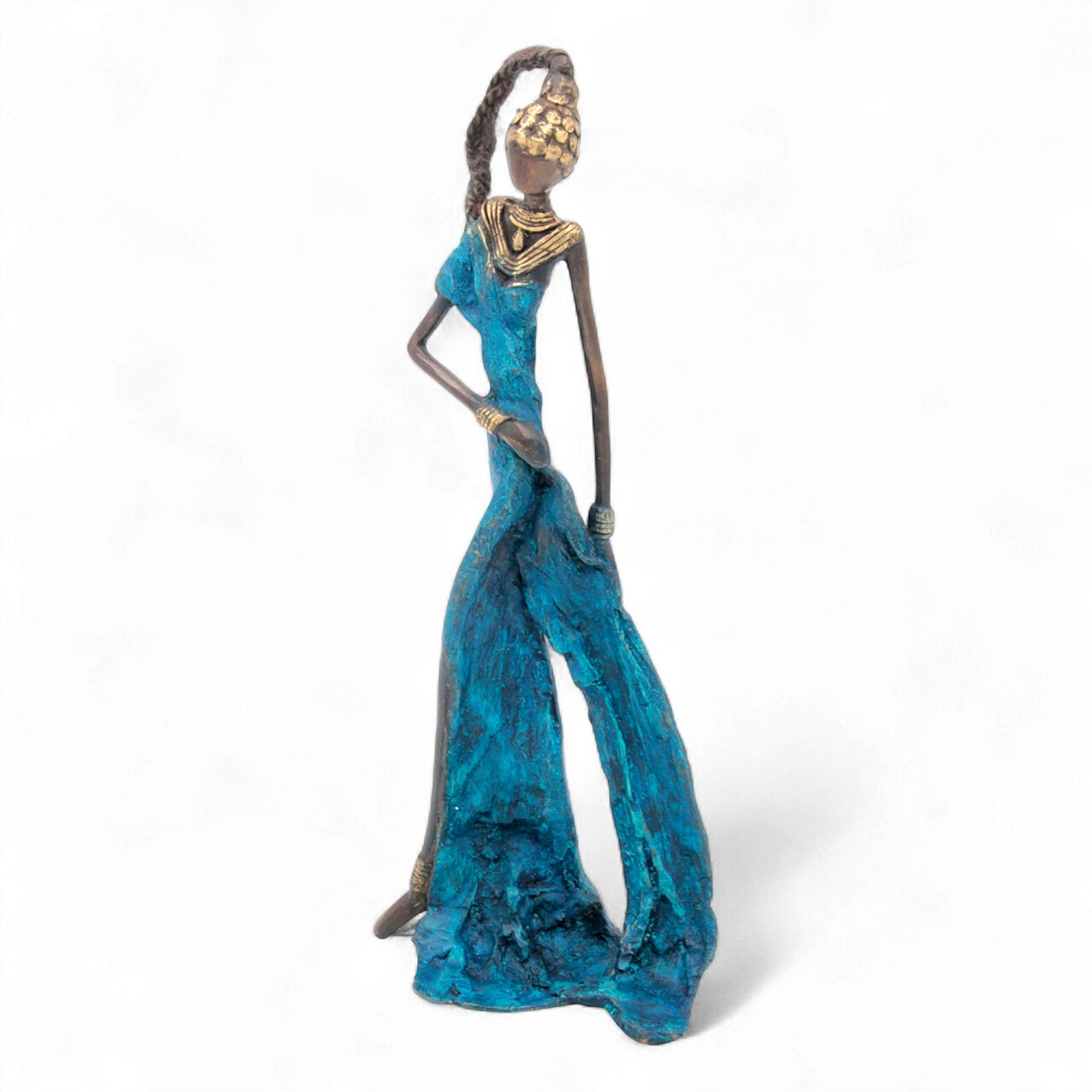 Bronze 35 cm bleu n°15 