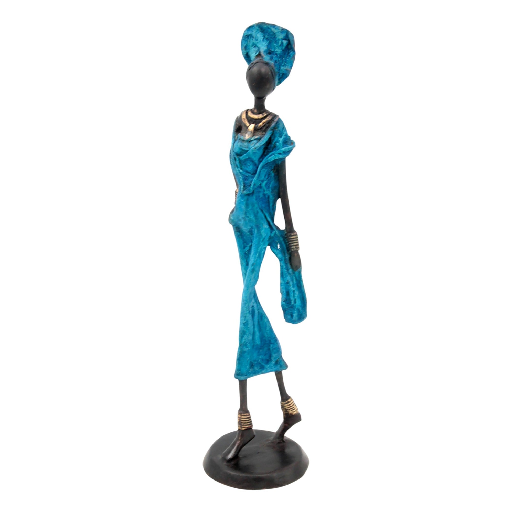 Bronze 35 cm bleu n°19 