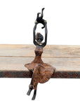 Bronze assis 15 cm marron n°5 