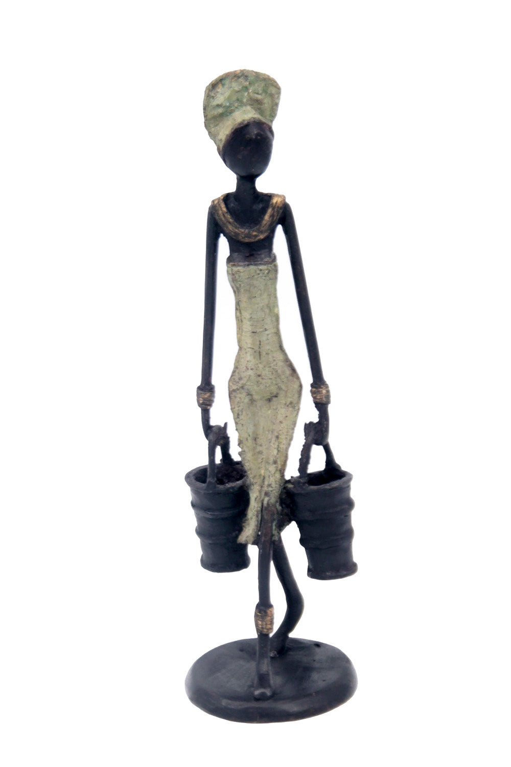 Bronze 25 cm vert n°4 Bronzes d&#39;Afrique