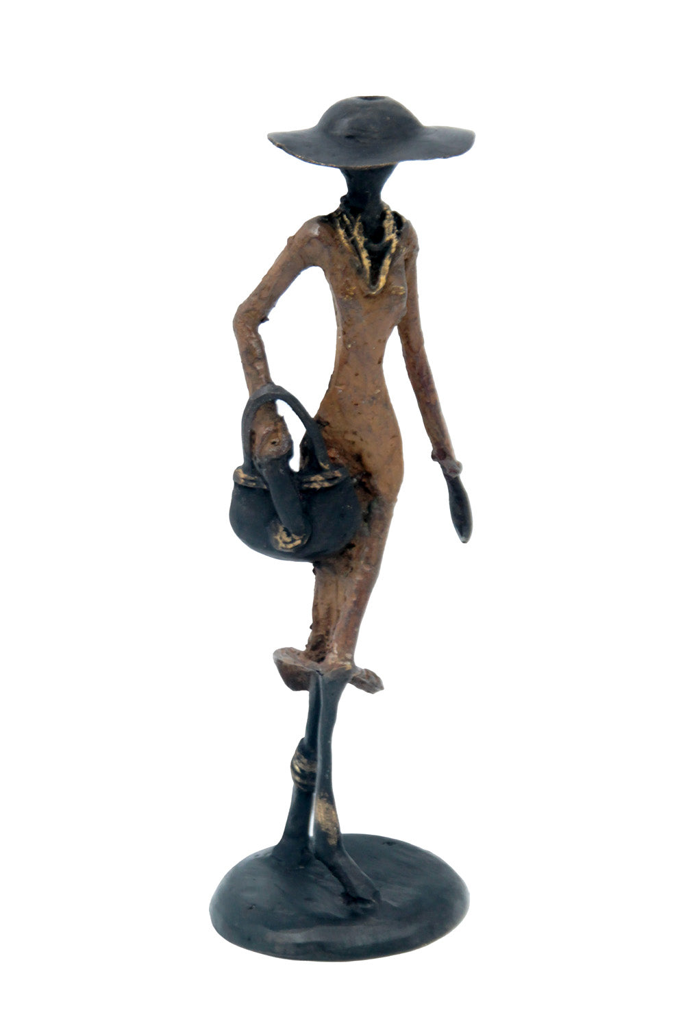Bronze 25 cm marron n°10 Bronzes d&#39;Afrique