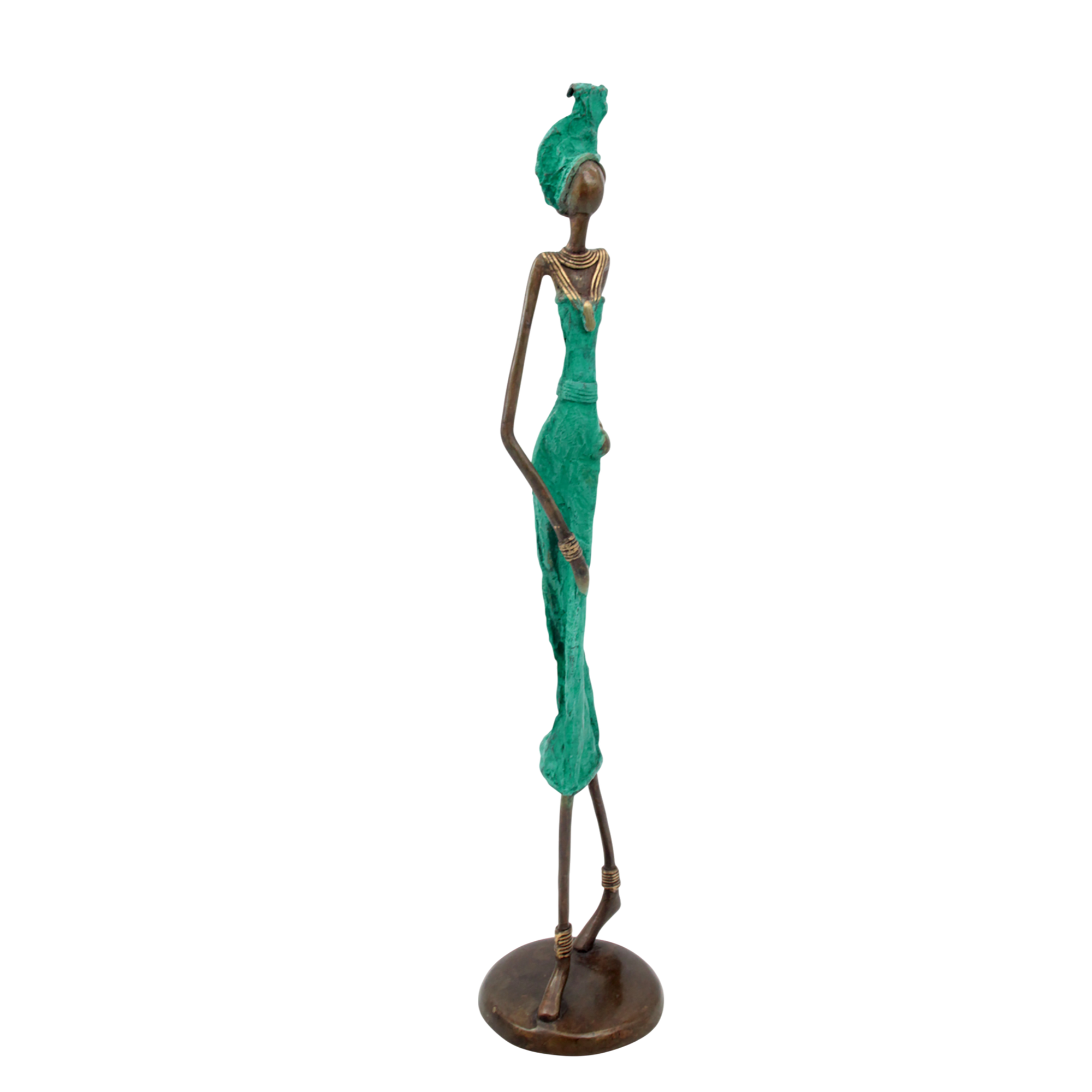 Bronze 55 cm turquoise n°3 