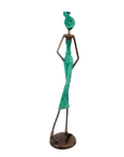 Bronze 55 cm turquoise n°3 