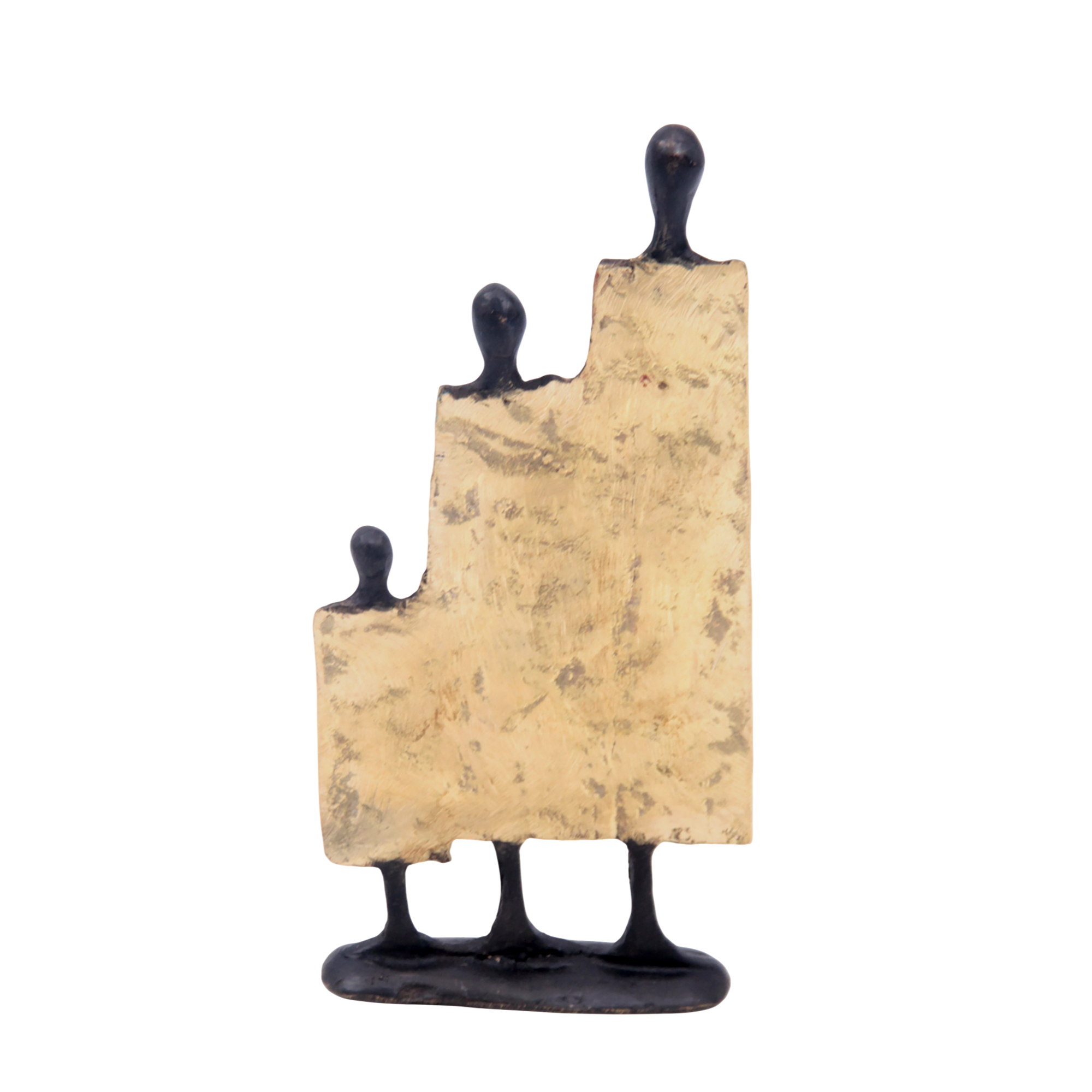 Famille 3 personnages doré n°2 