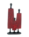 Famille 3 personnages rouge n°1 