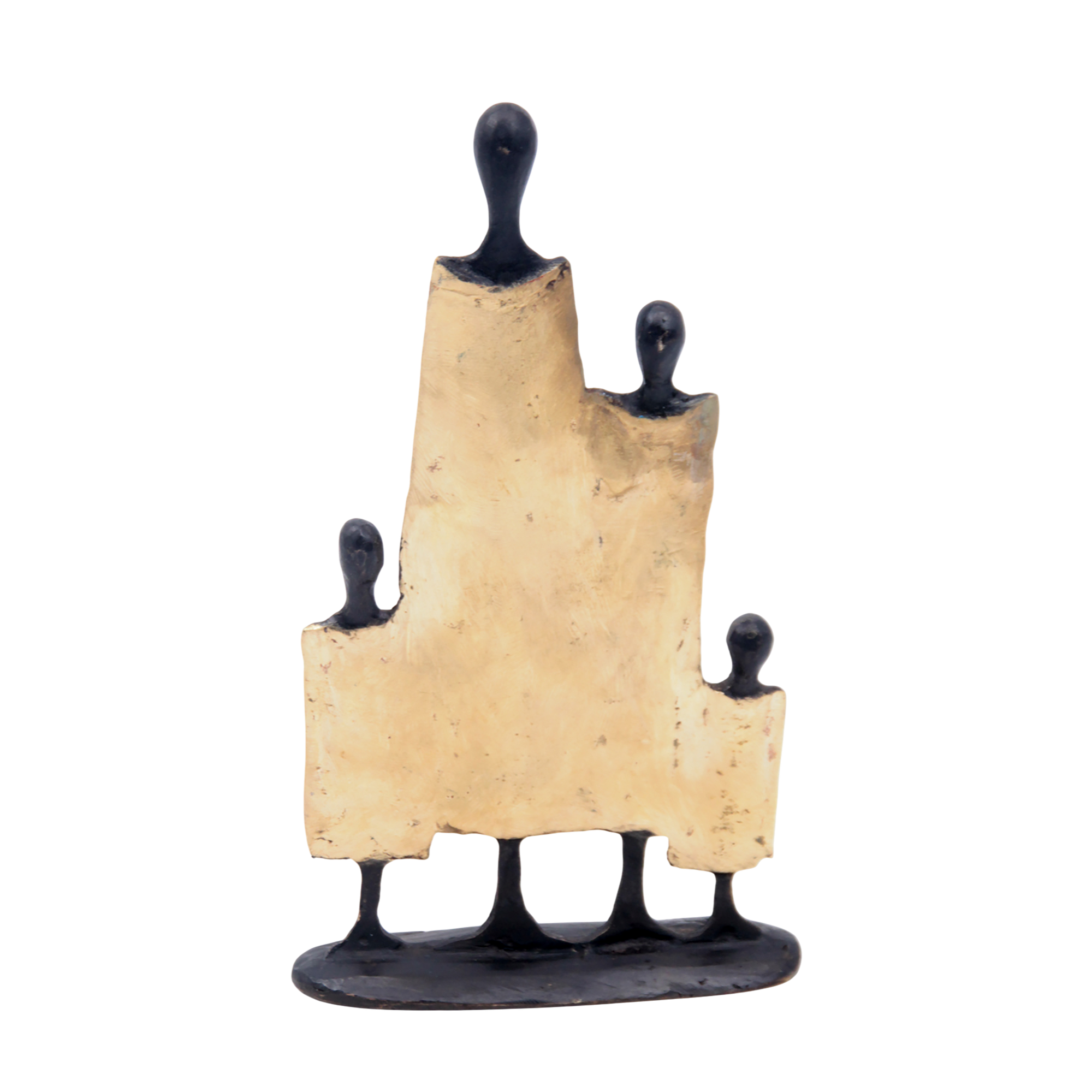 Famille 4 personnages doré n°1 