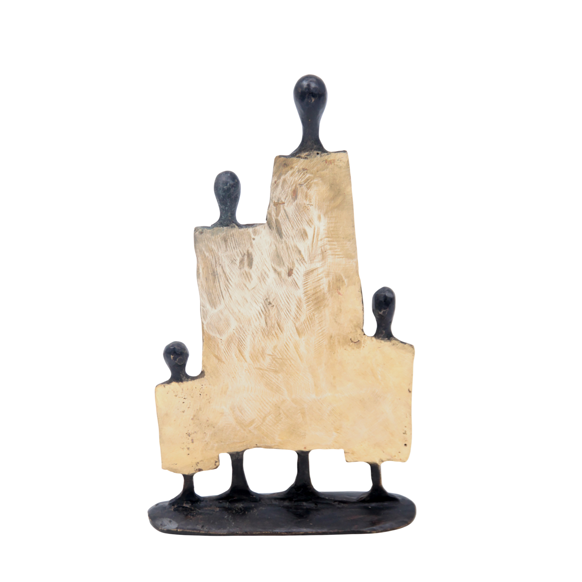 Famille 4 personnages doré n°1 