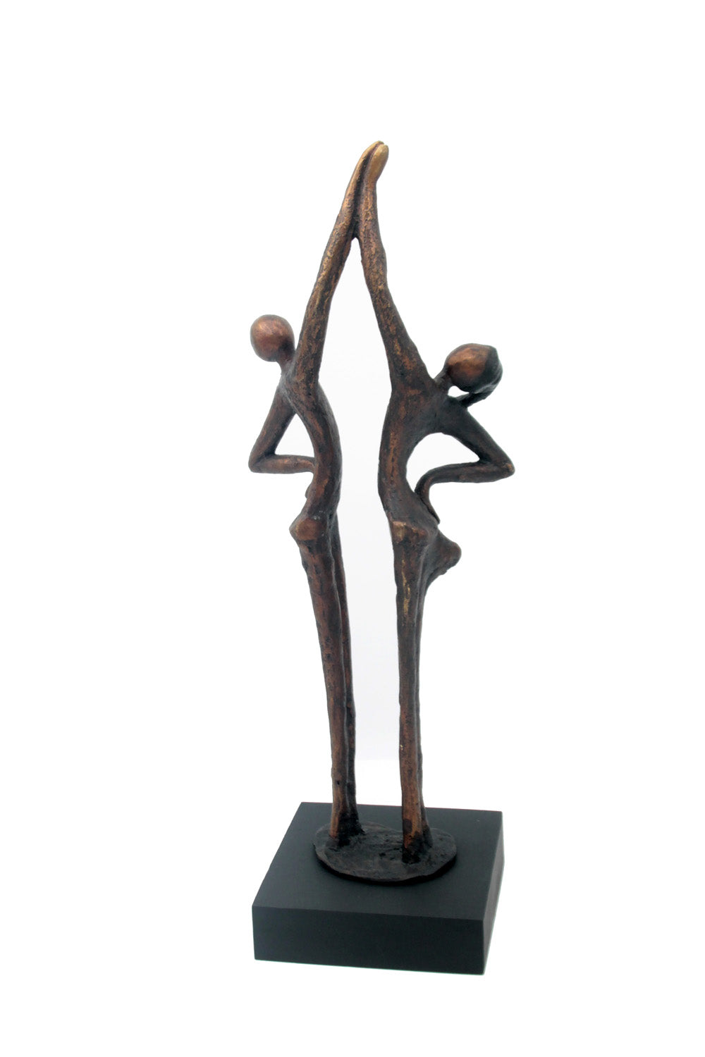 Bronze la flamme 45 cm marron n°1 Bronzes d&#39;Afrique