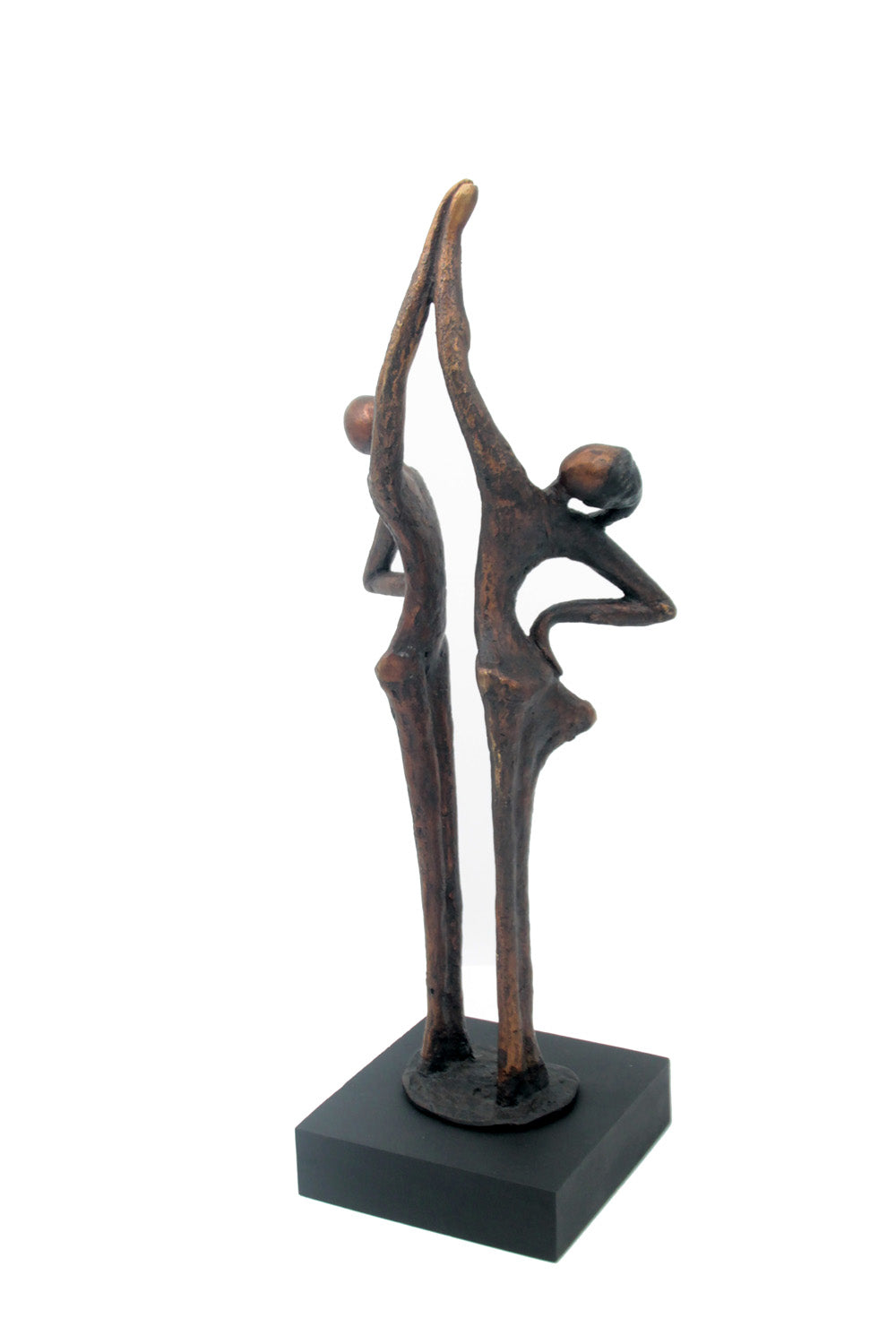 Bronze la flamme 45 cm marron n°1 Bronzes d&#39;Afrique