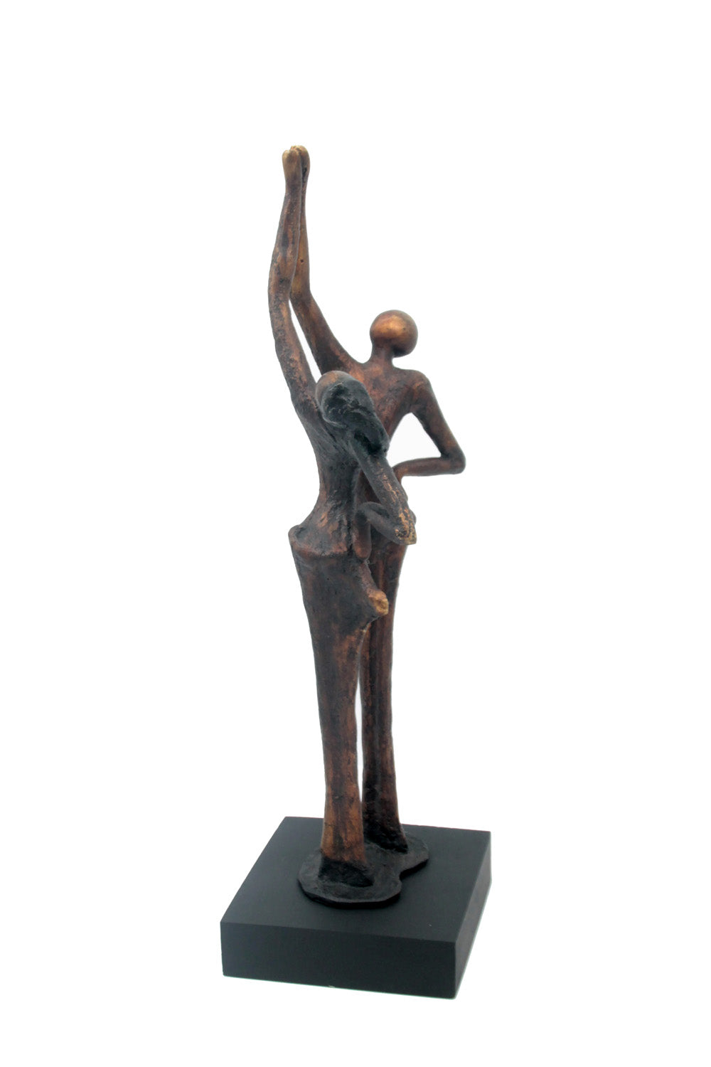 Bronze la flamme 45 cm marron n°1 Bronzes d&#39;Afrique