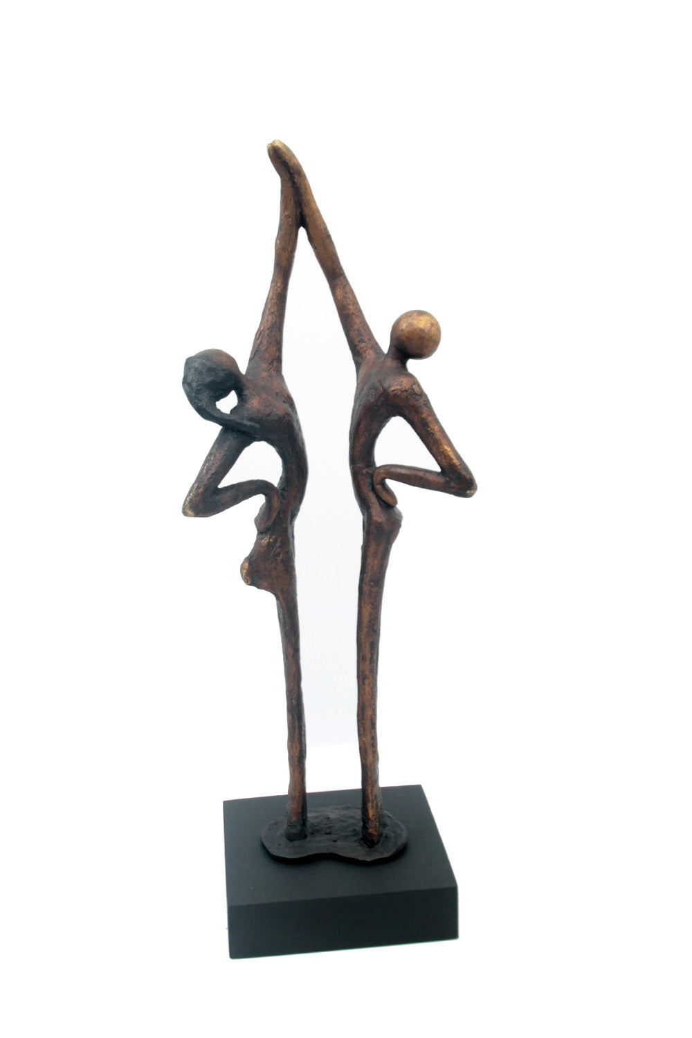Bronze la flamme 45 cm marron n°1 Bronzes d&#39;Afrique
