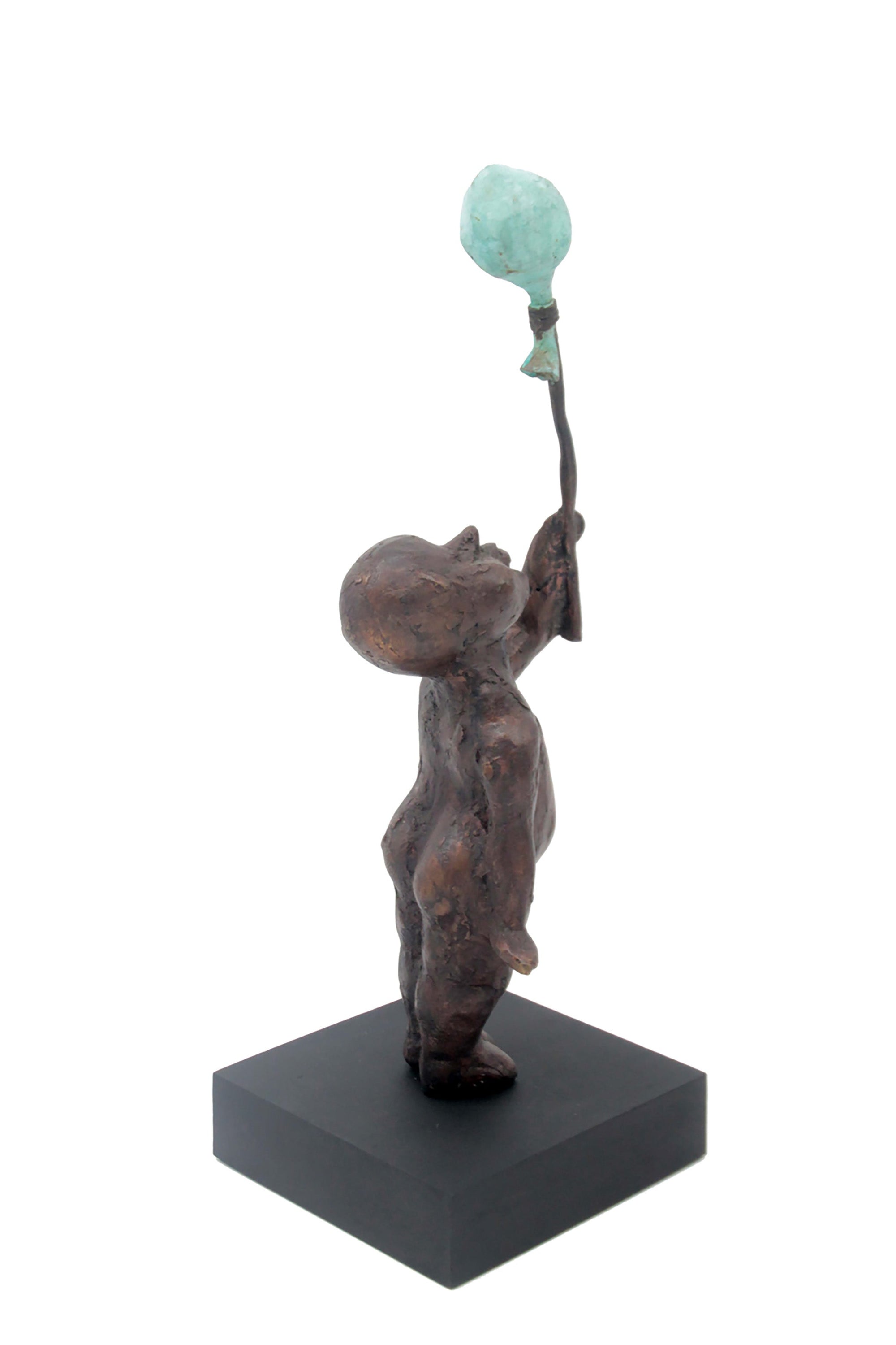 Bronze Ballon 38 cm marron n°1 Bronzes d&#39;Afrique