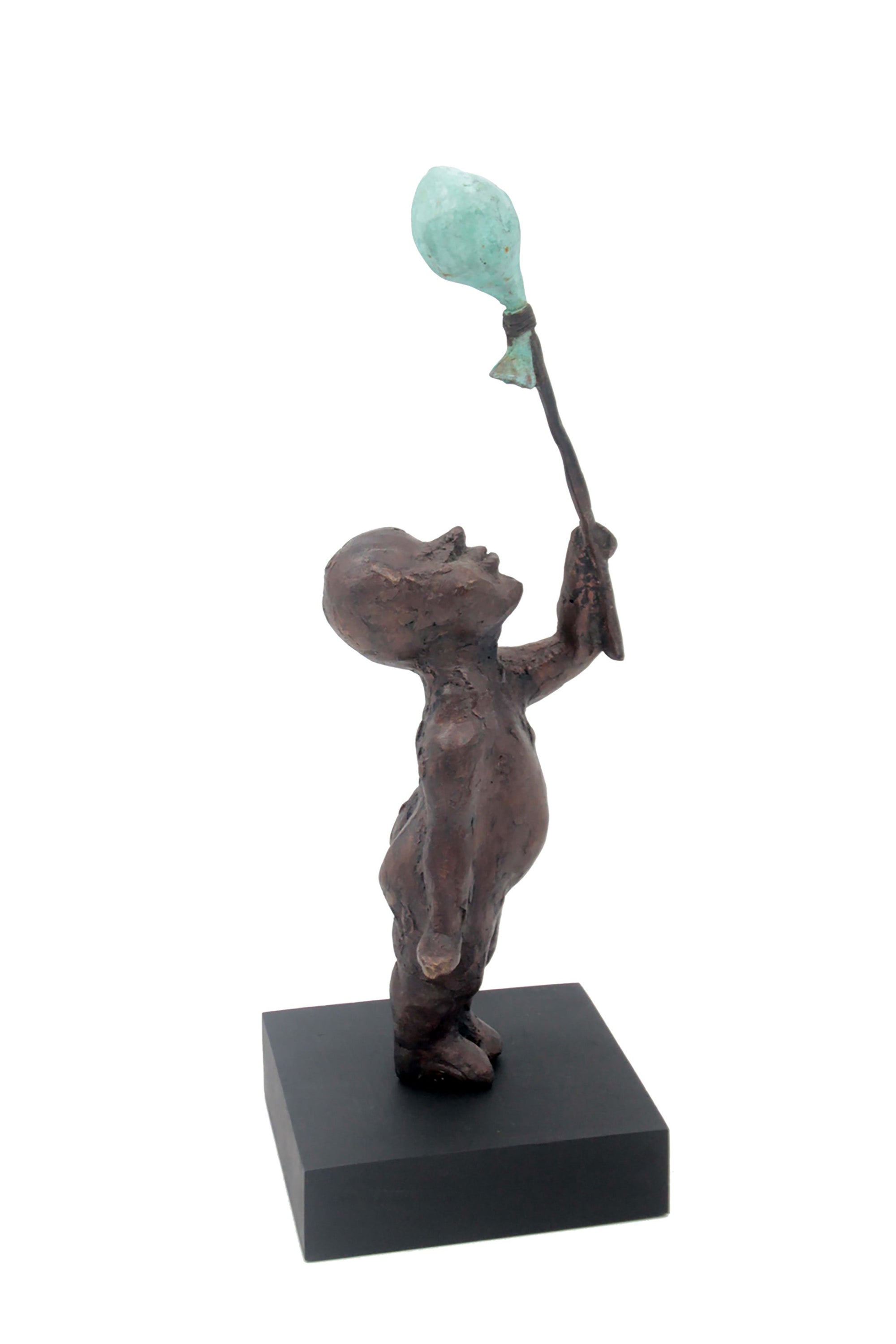 Bronze Ballon 38 cm marron n°1 Bronzes d&#39;Afrique
