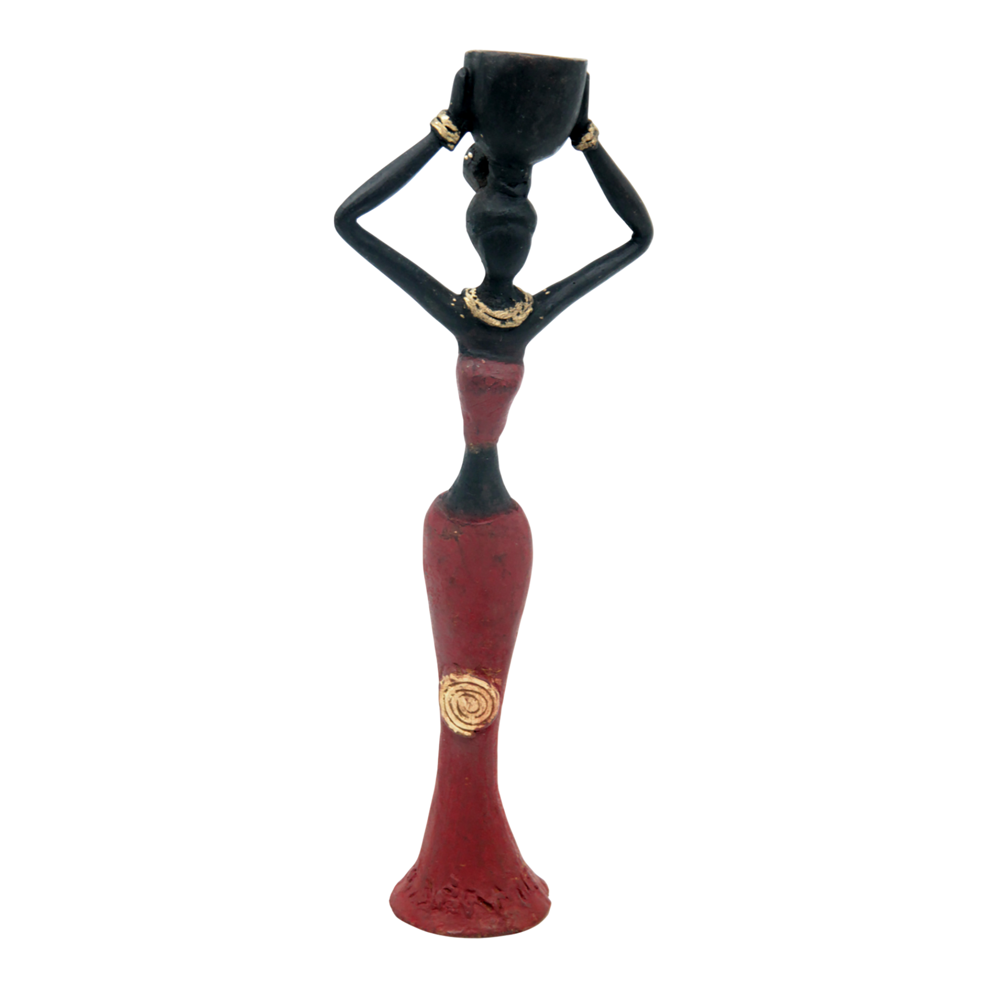 Bronze Mohamadi Dermé 20 cm rouge n°2 