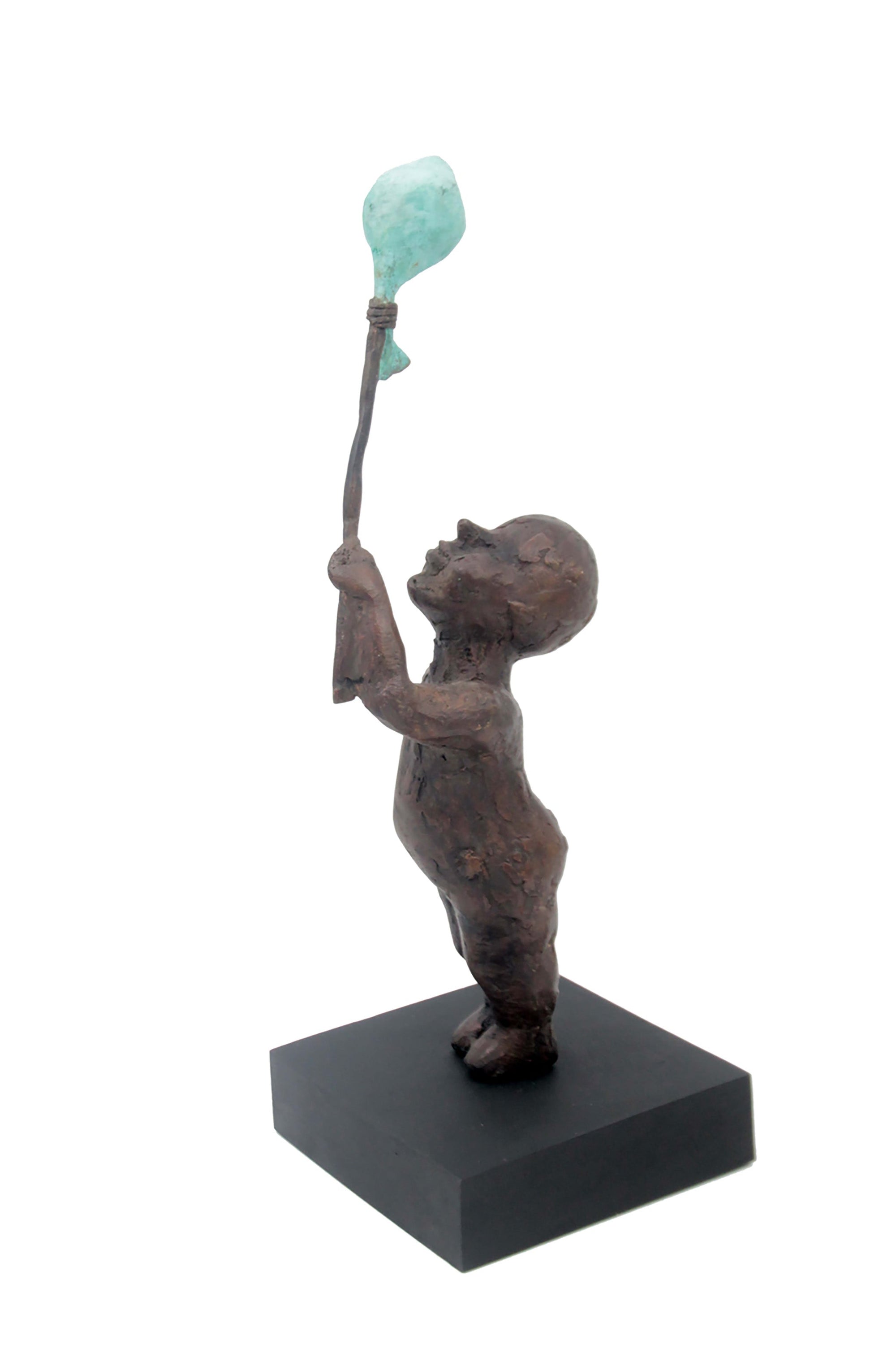 Bronze Ballon 38 cm marron n°1 Bronzes d&#39;Afrique