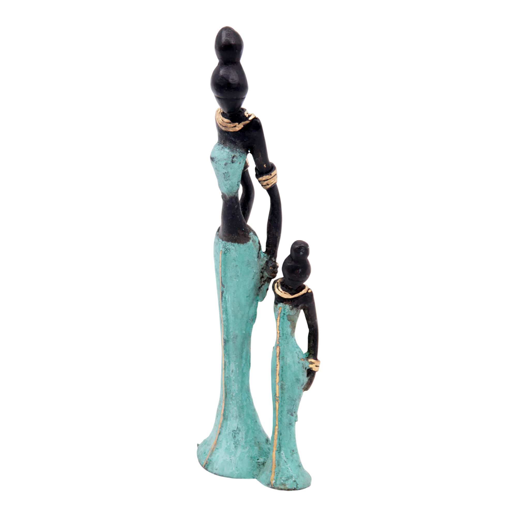 Bronze Mohamadi Dermé 20 cm turquoise n°3 