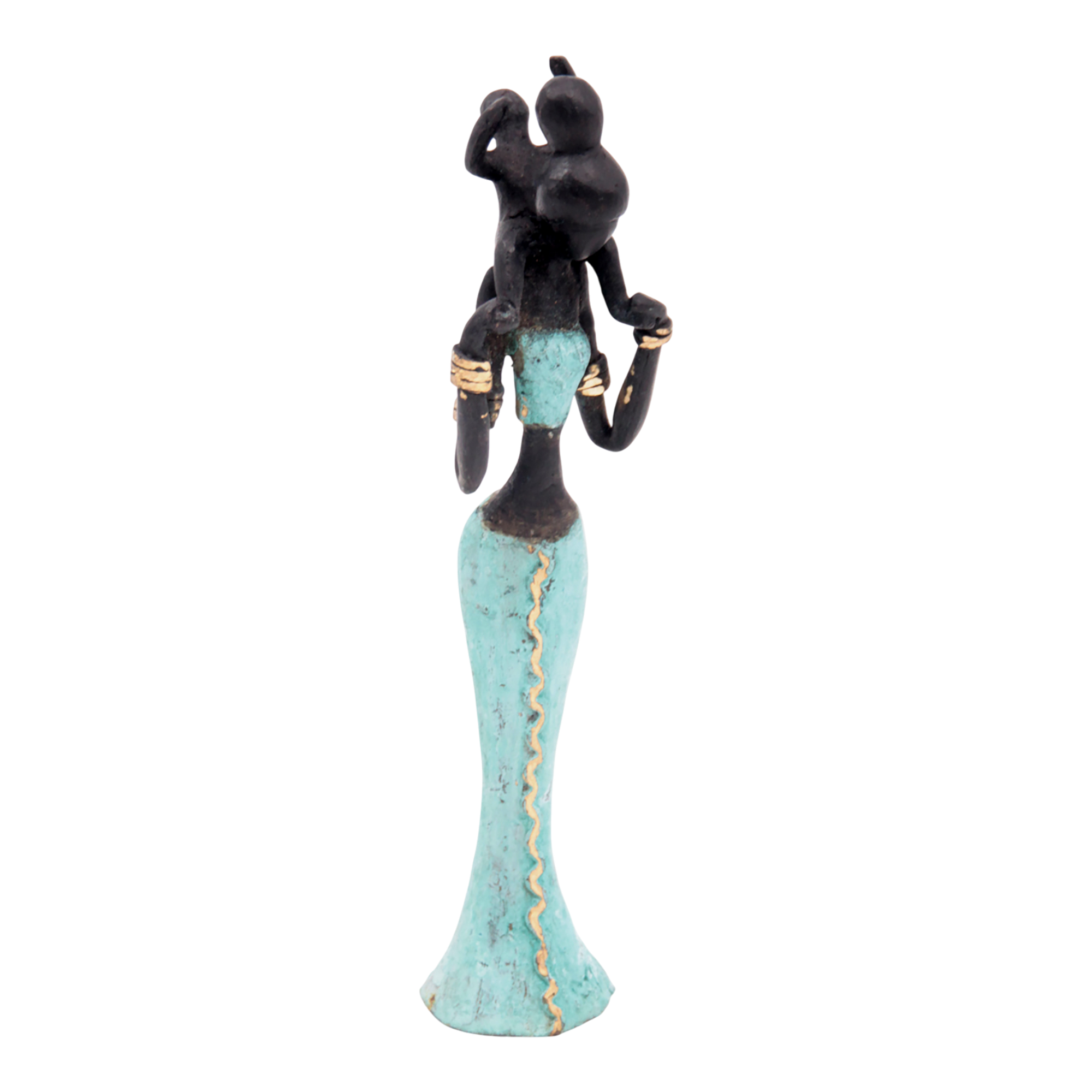 Bronze Mohamadi Dermé 20 cm turquoise n°9 